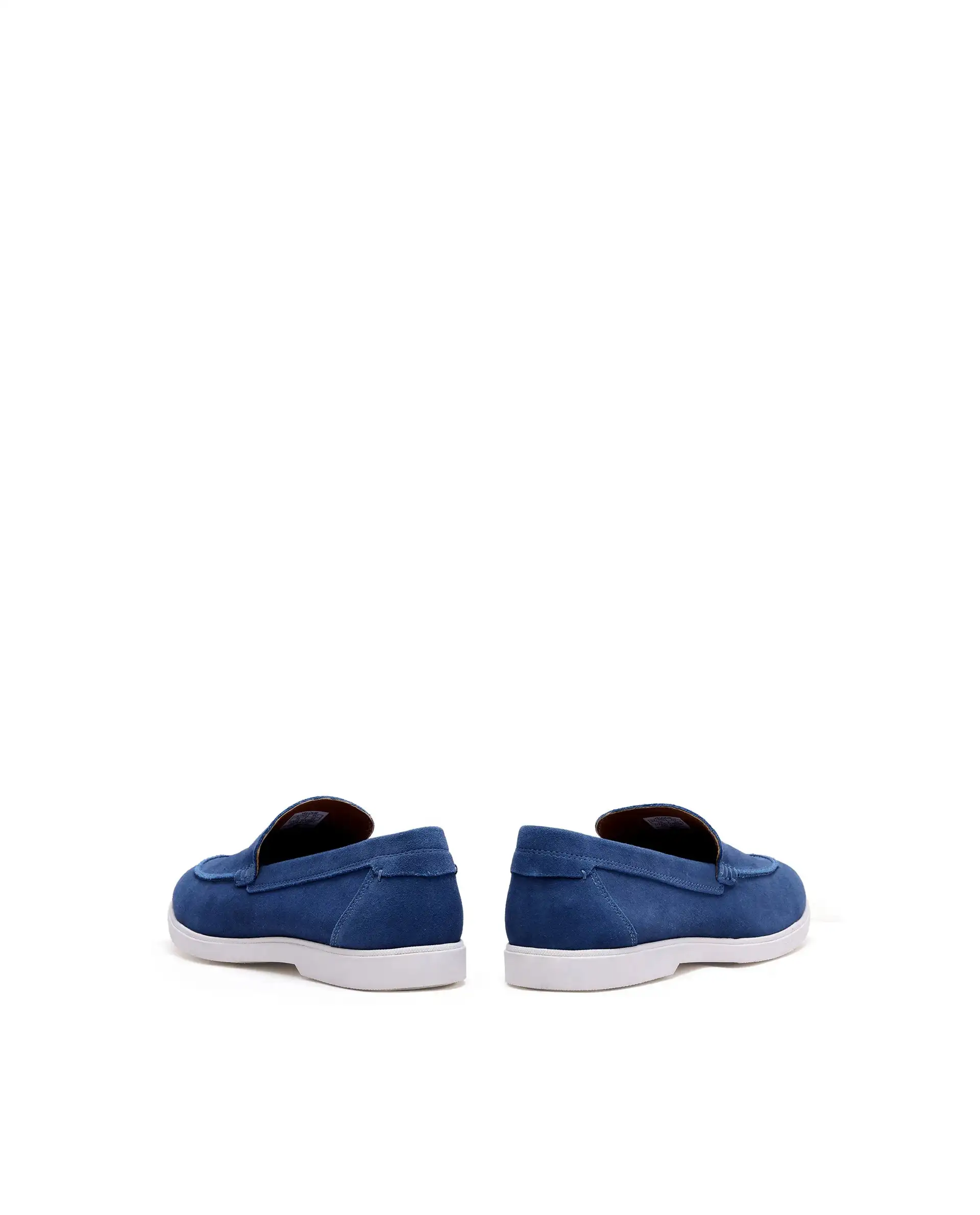 Rare Rabbit Men Velour Cobalt Blue Suede Leather Slip-On Closure Loafer - Image 7