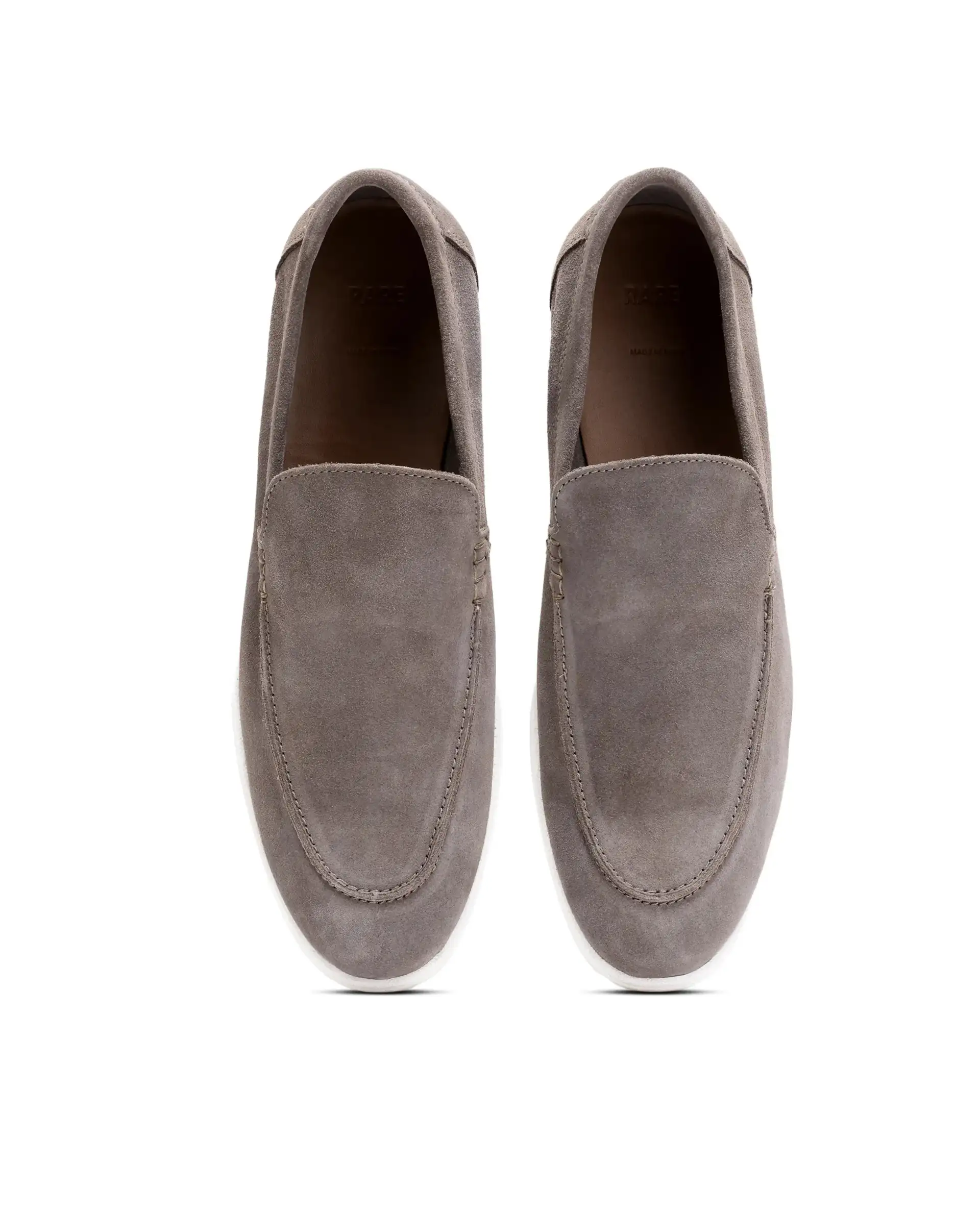 Rare Rabbit Men Velour Fawn Suede Leather Slip-On Closure Loafer - Image 5
