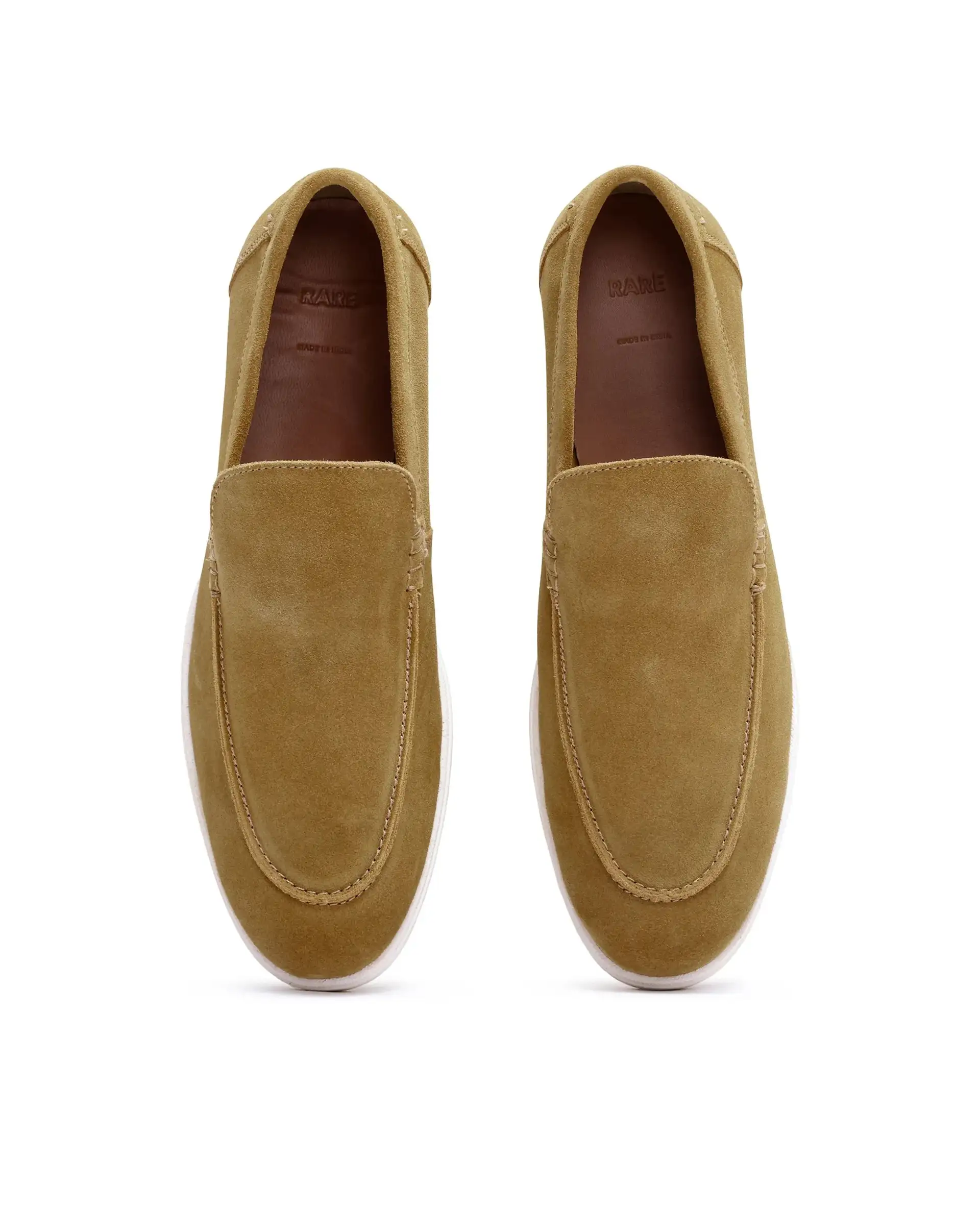 Rare Rabbit Men Velour Mustard Suede Leather Slip-On Closure Loafer - Image 5