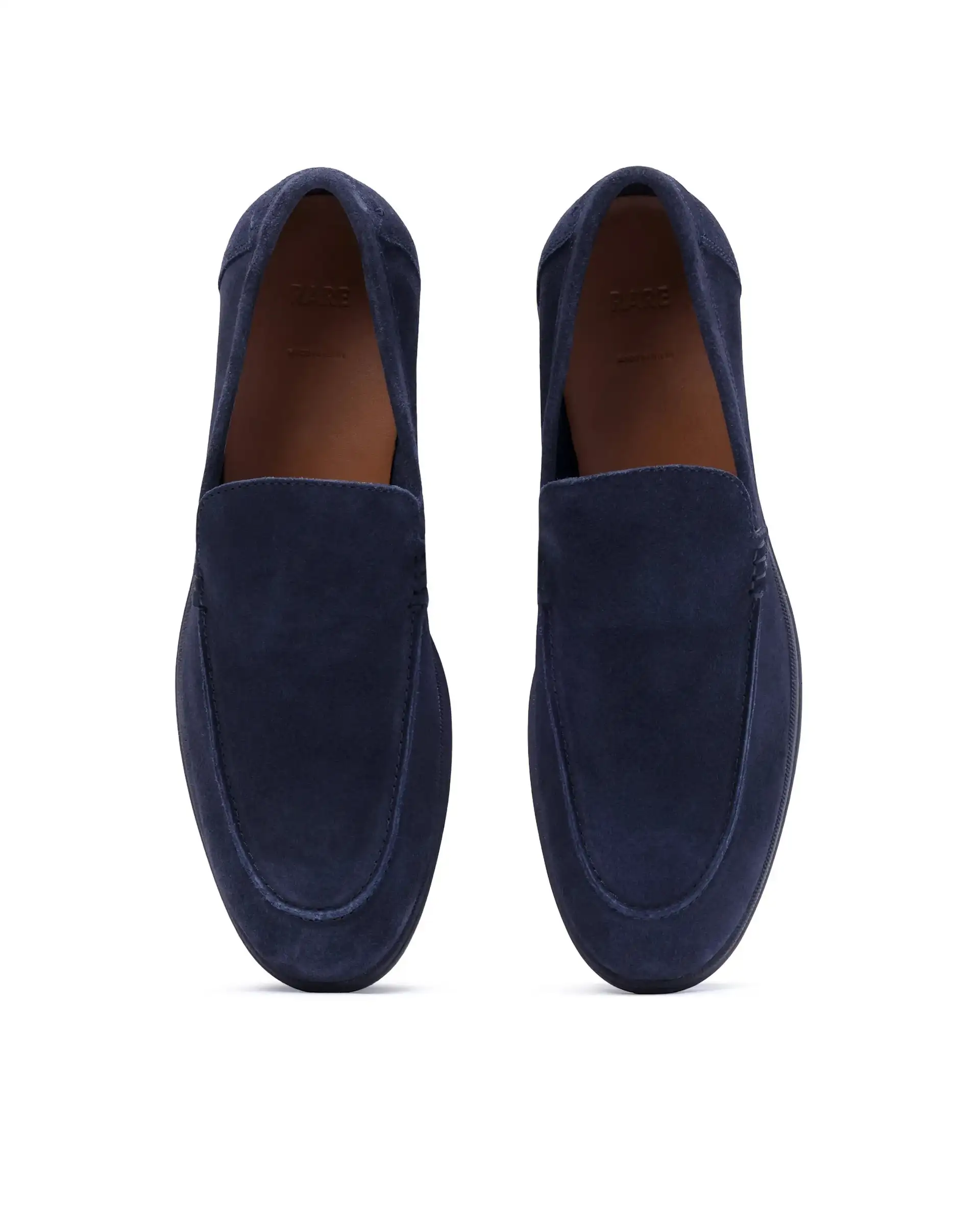 Rare Rabbit Men Velour Navy Suede Leather Slip-On Closure Loafer - Image 5