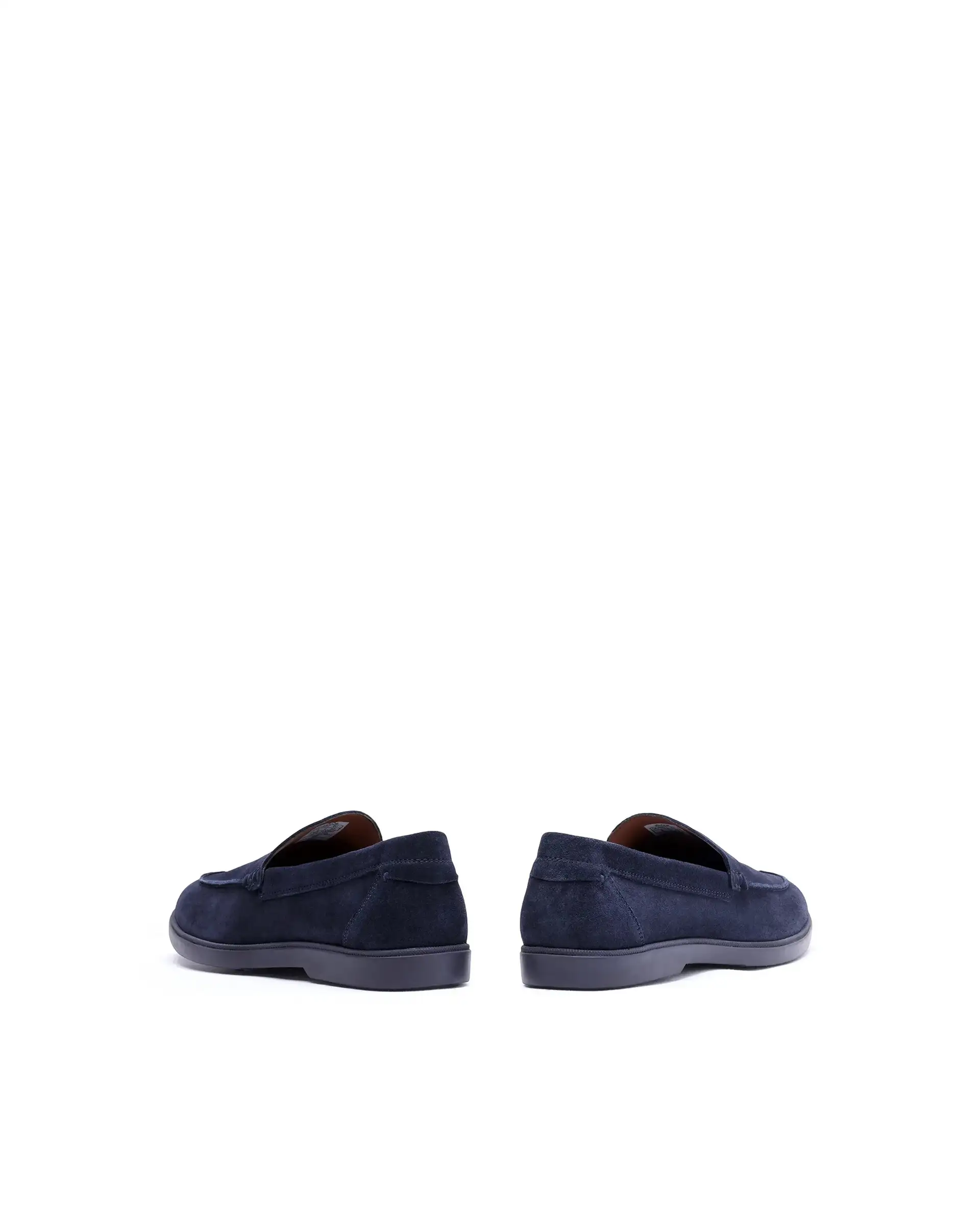 Rare Rabbit Men Velour Navy Suede Leather Slip-On Closure Loafer - Image 6
