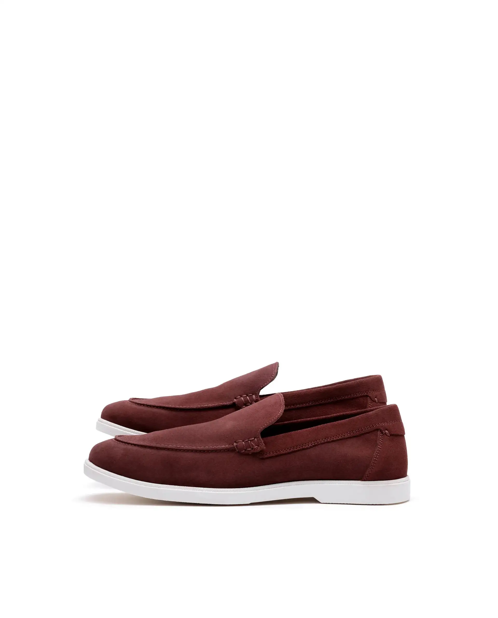 Rare Rabbit Men Velour Rust Suede Leather Slip-On Closure Loafer - Image 8