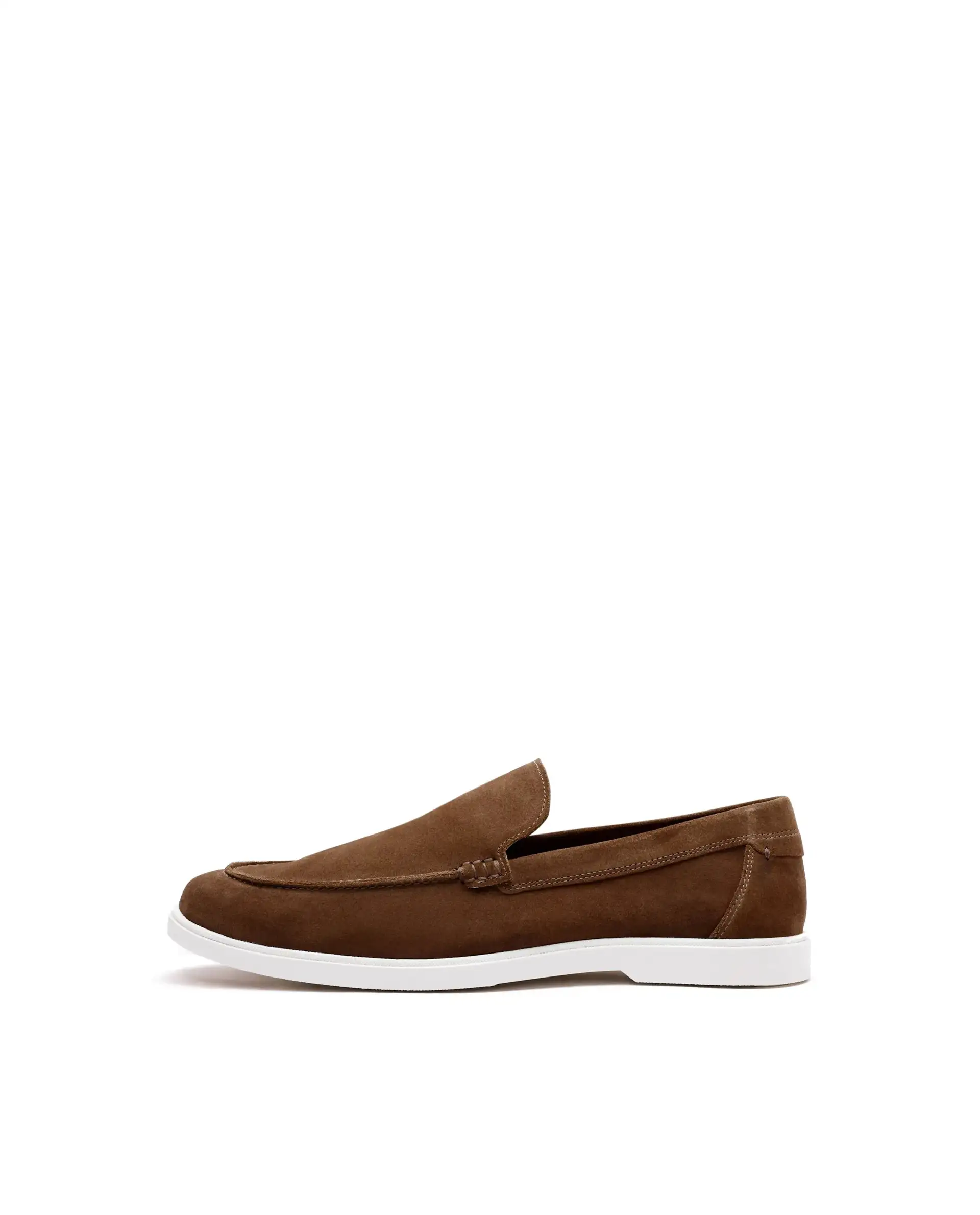 Rare Rabbit Men Velour Tan Suede Leather Slip-On Closure Loafer - Image 9