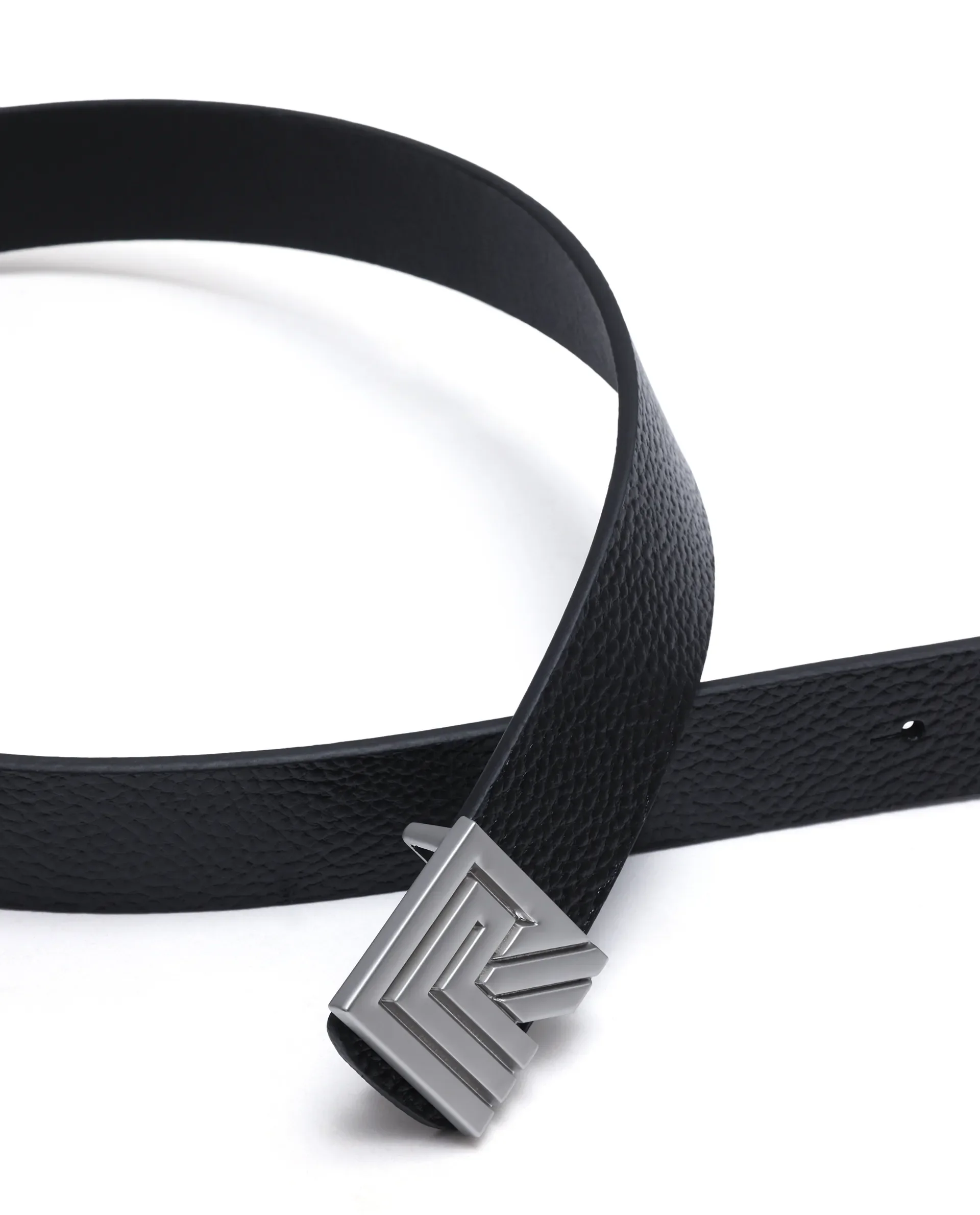 Rare Rabbit Men Vero Black Non Reversible Leather Belt - Image 6