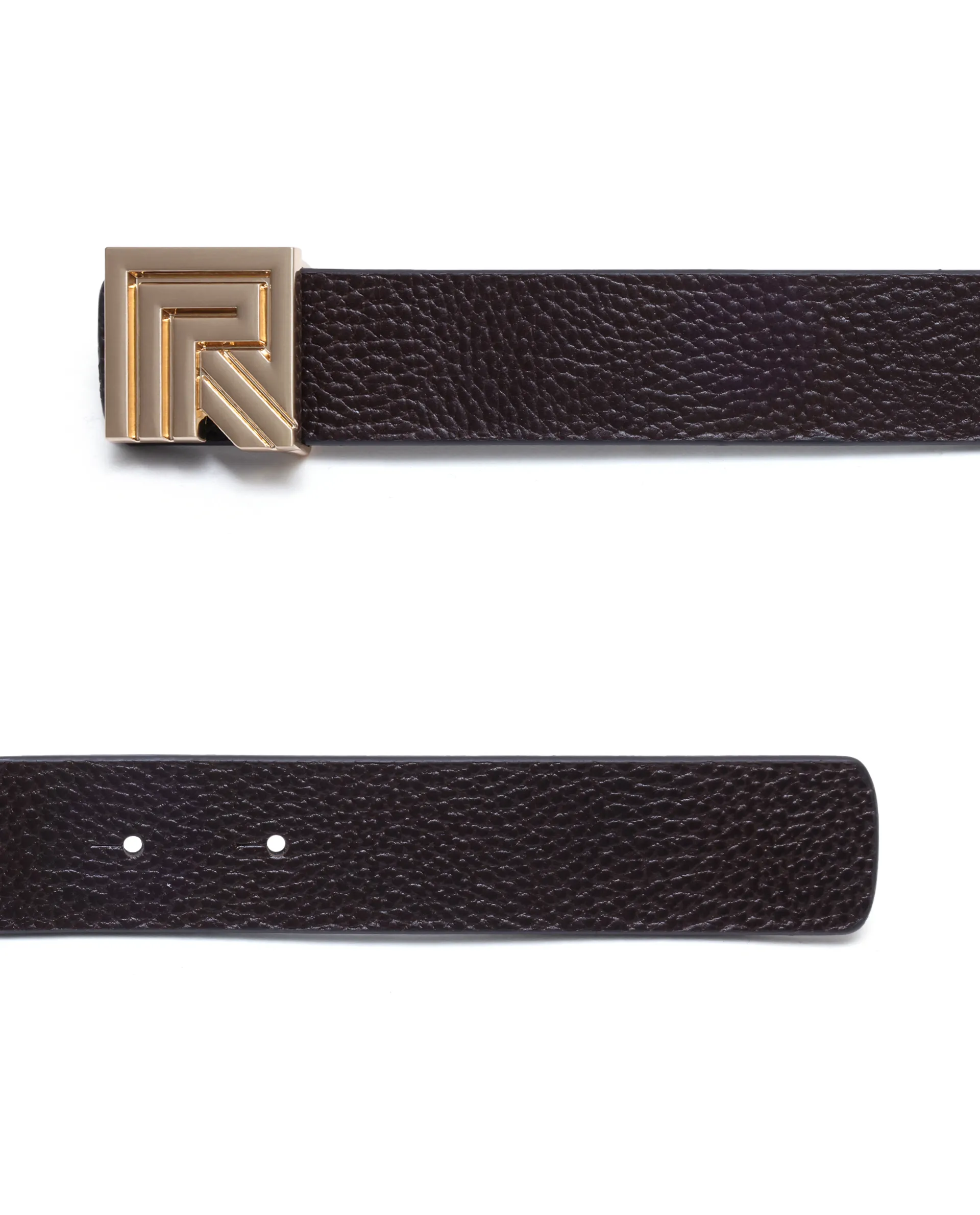 Rare Rabbit Men Vero Brown Non Reversible Leather Belt - Image 2