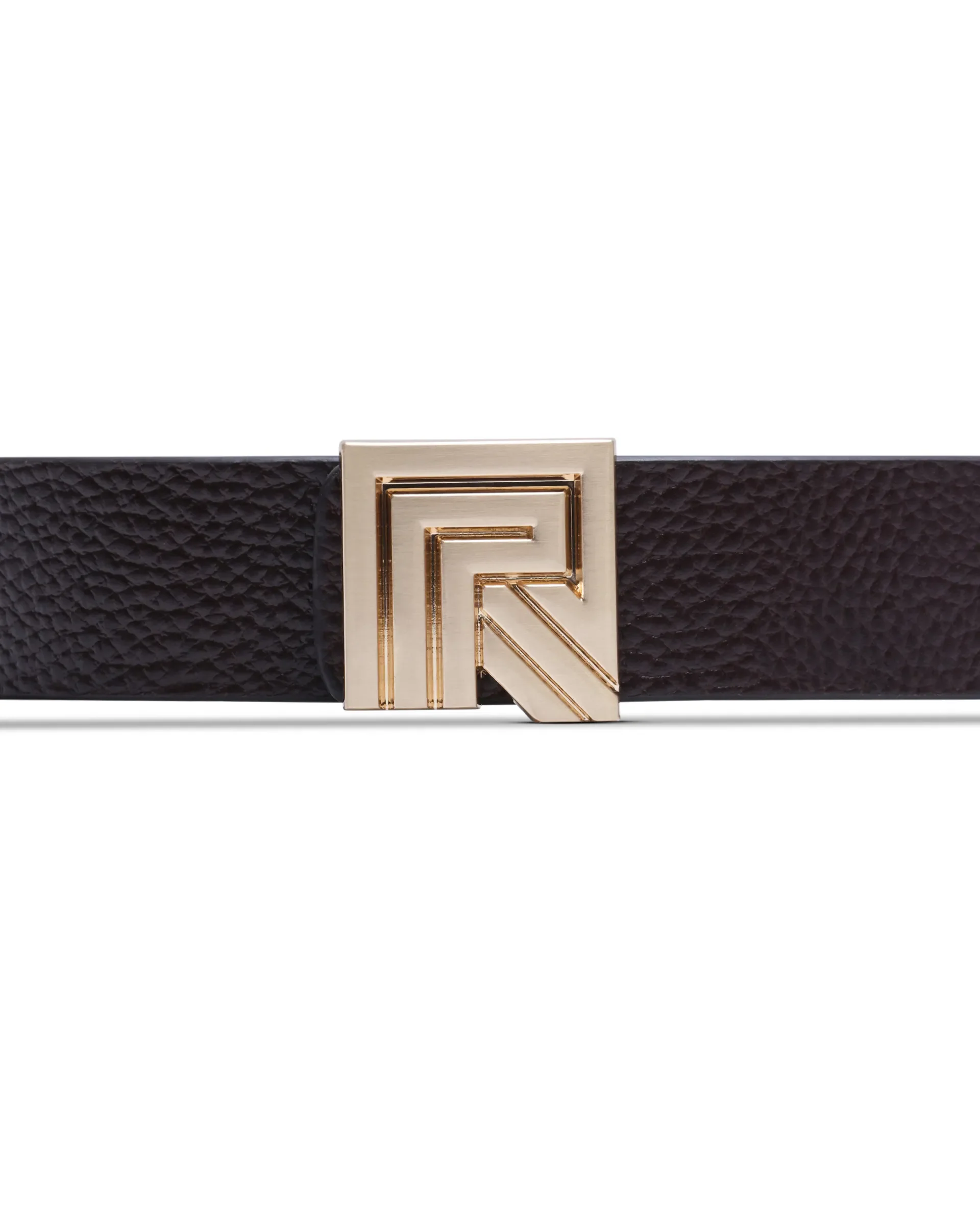 Rare Rabbit Men Vero Brown Non Reversible Leather Belt - Image 4