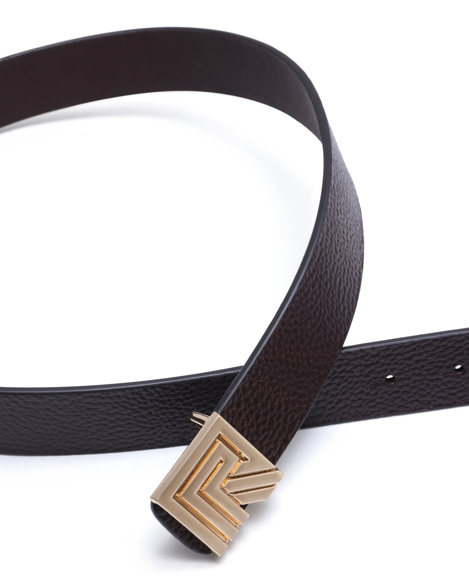 Rare Rabbit Men Vero Brown Non Reversible Leather Belt - Image 6