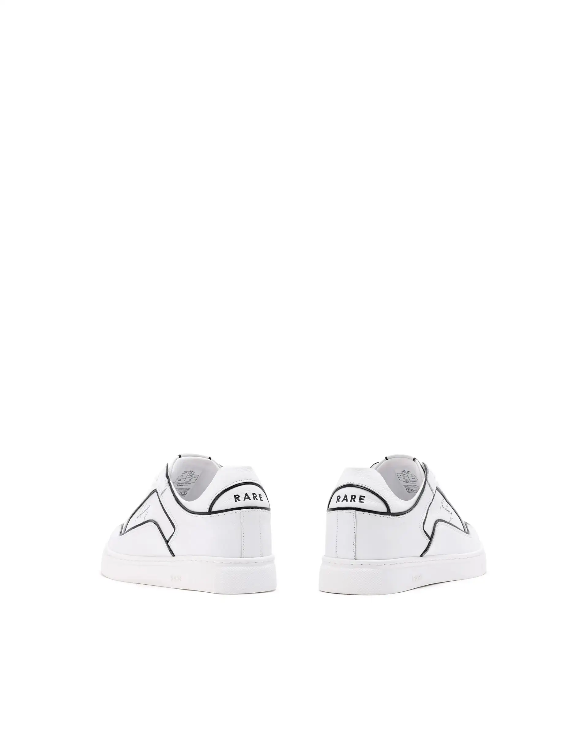 Rare Rabbit Men Veron White Genuine Leather Dual Tone Low-Top Lace-Up Shoes - Image 5