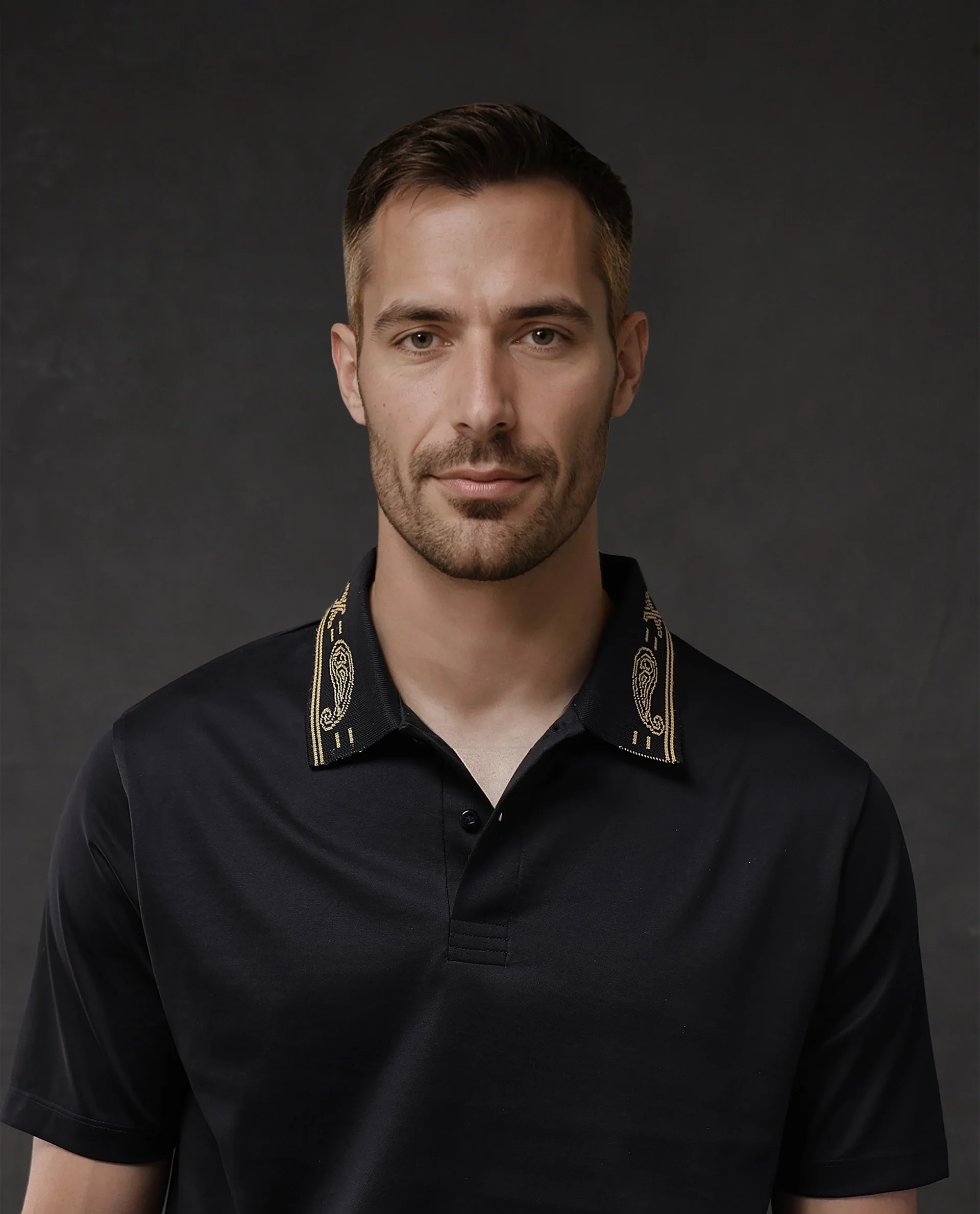 Rare Rabbit Men's Plain Regular Fit Half Sleeve Polo - Image 2