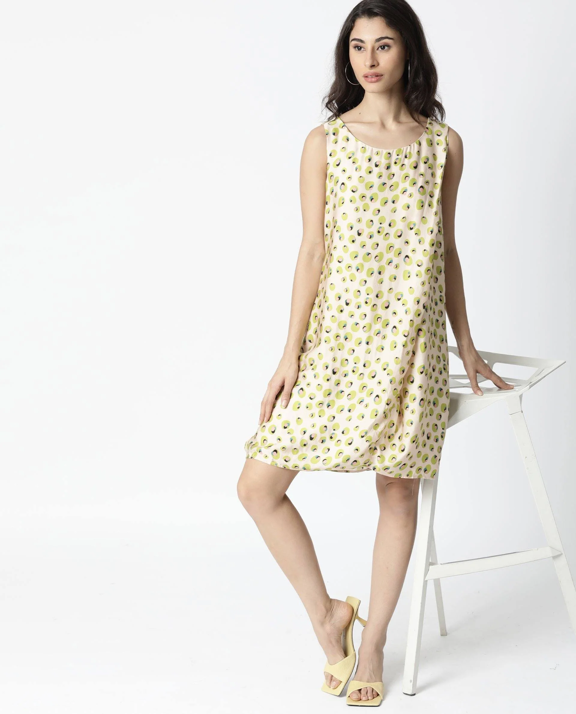 Rareism Women's Vian Beige Dress - Image 4