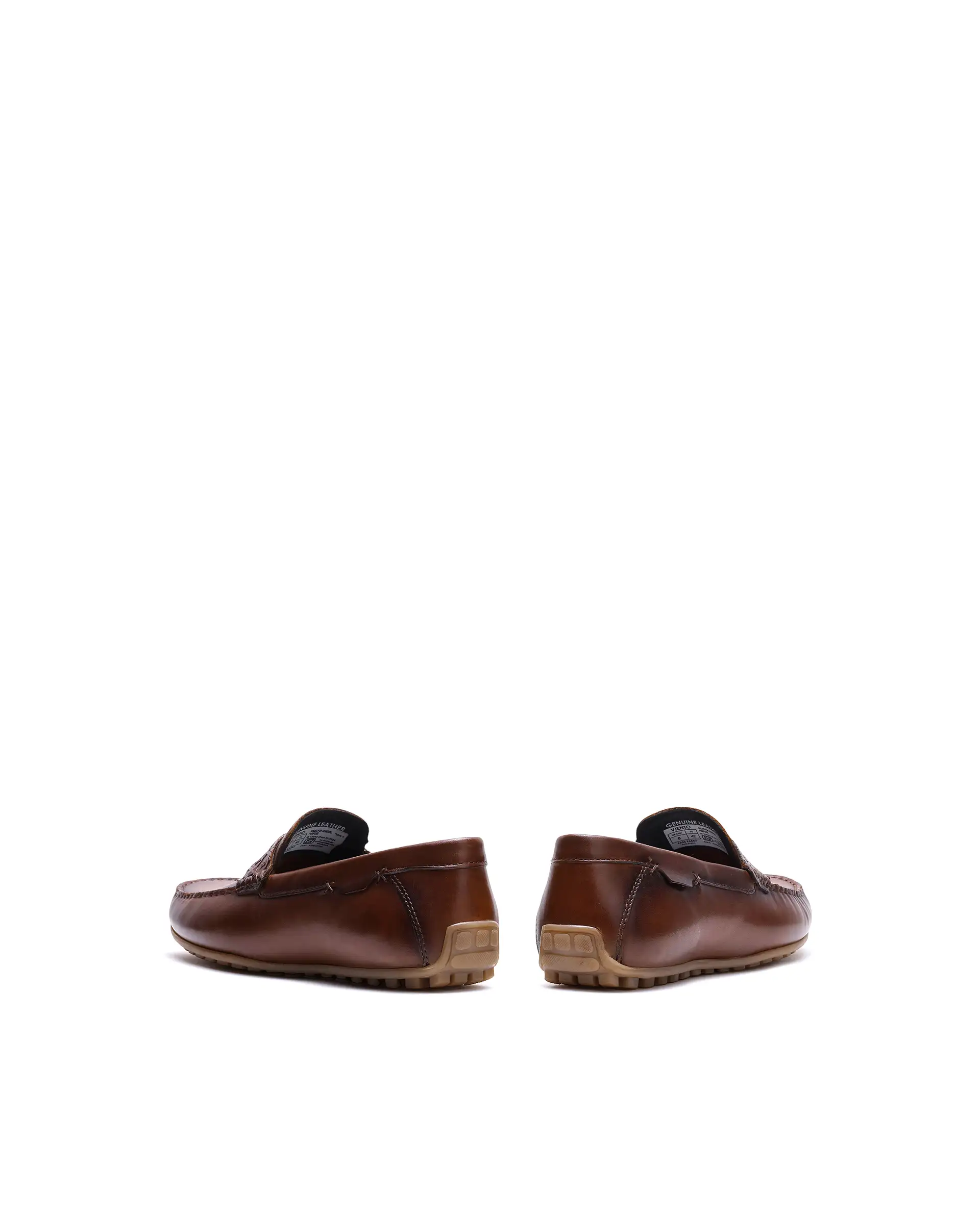 Rare Rabbit Men's Viento Tan Leather Drivers - Image 5