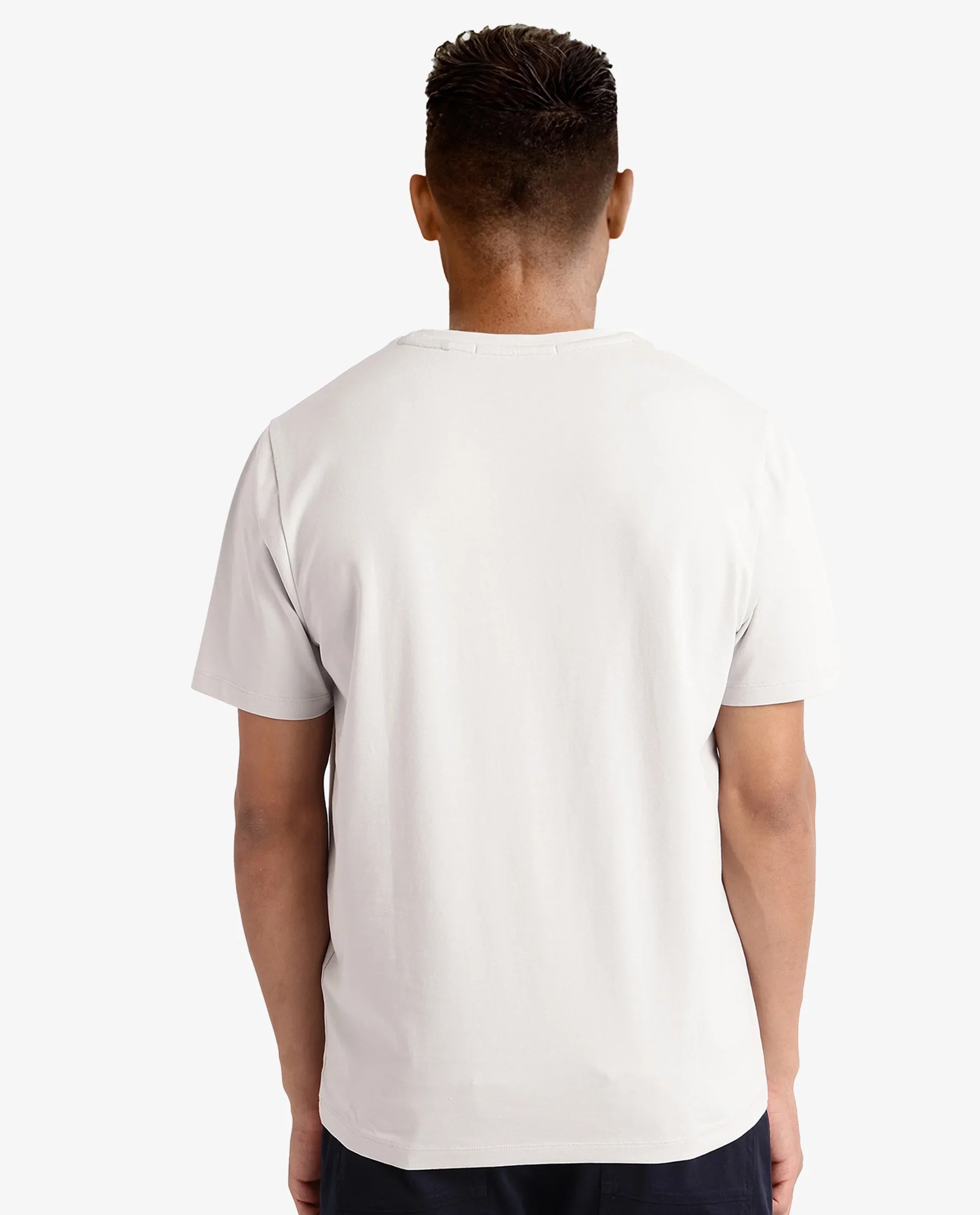 Rare Rabbit Men's Vin Dusky Grey Cotton Printed Regular Fit Half Sleeve Crew Neck T-Shirt - Image 5