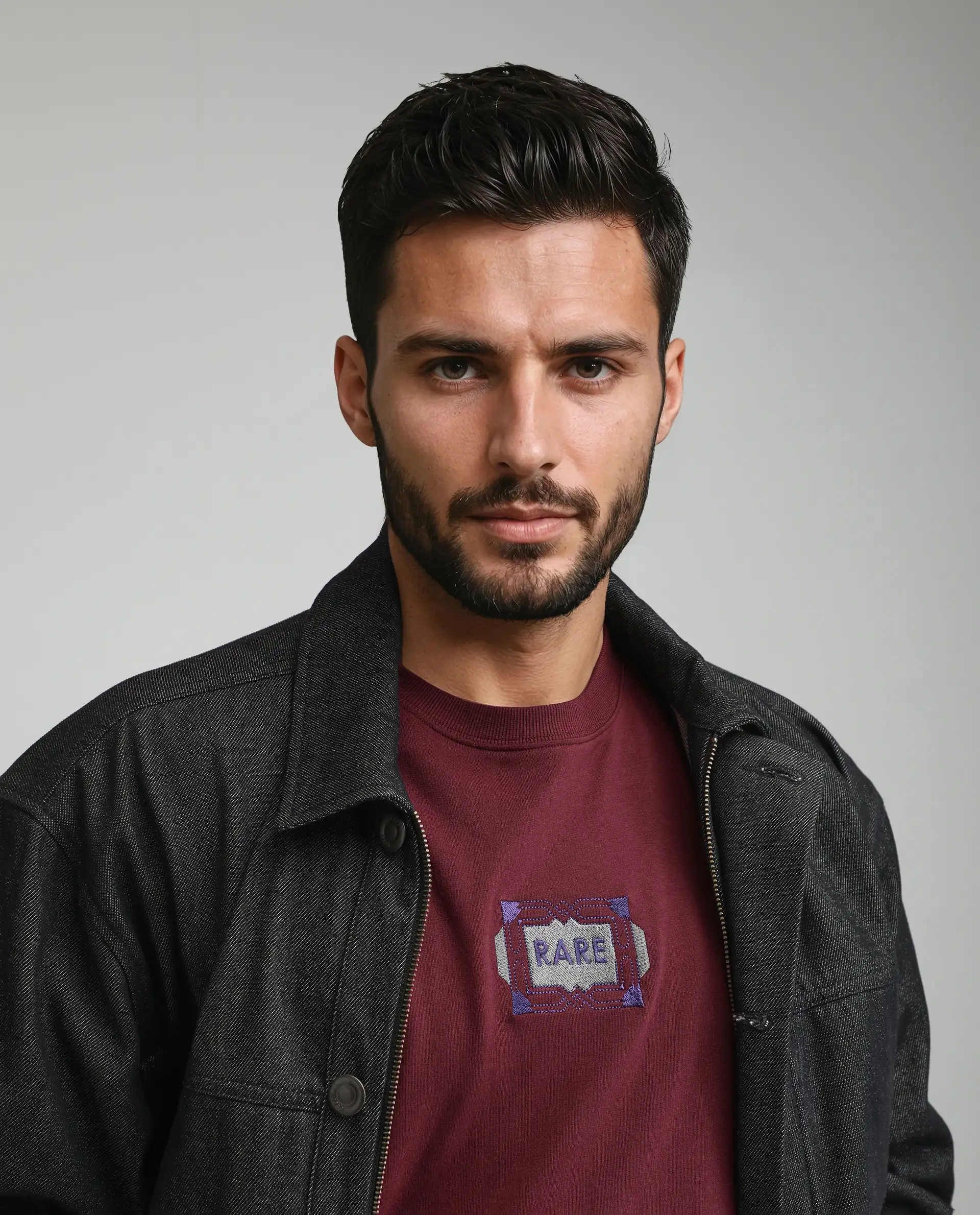 Rare Rabbit Men's Vino Dark Red Cotton Graphic Print Oversized Fit Half Sleeve Crew Neck T-Shirt - Image 8