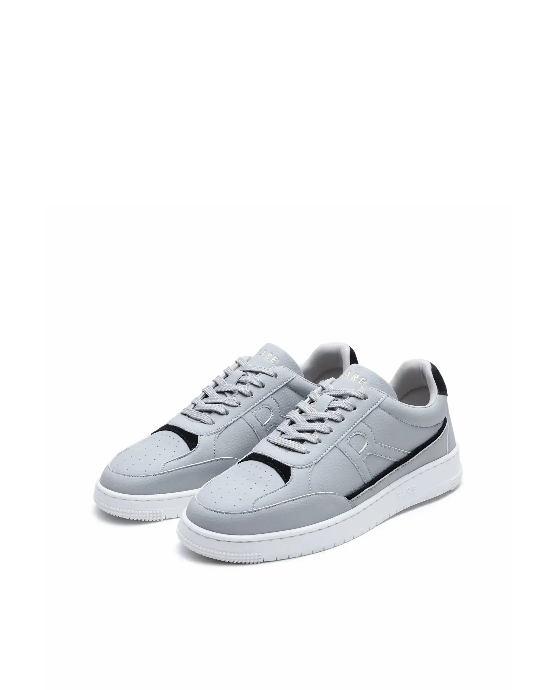 Rare Rabbit Men's Volgo Grey Micro Leather Sneaker - Image 3
