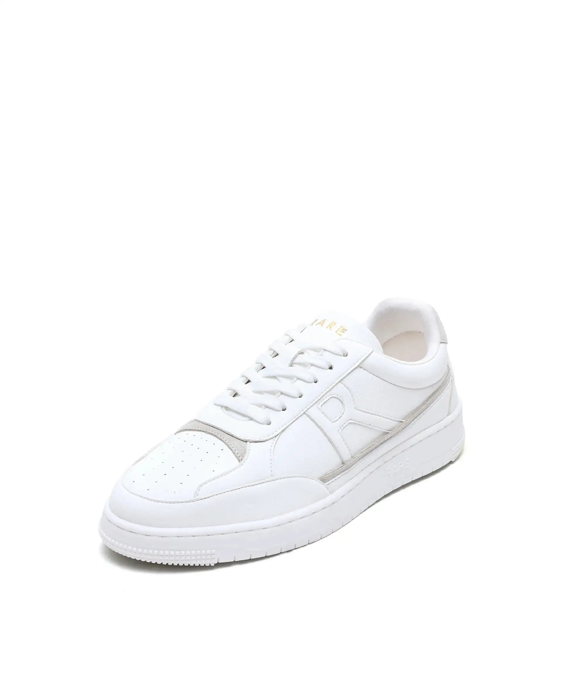 Rare Rabbit Men's Volgo White Micro Leather Sneaker - Image 6