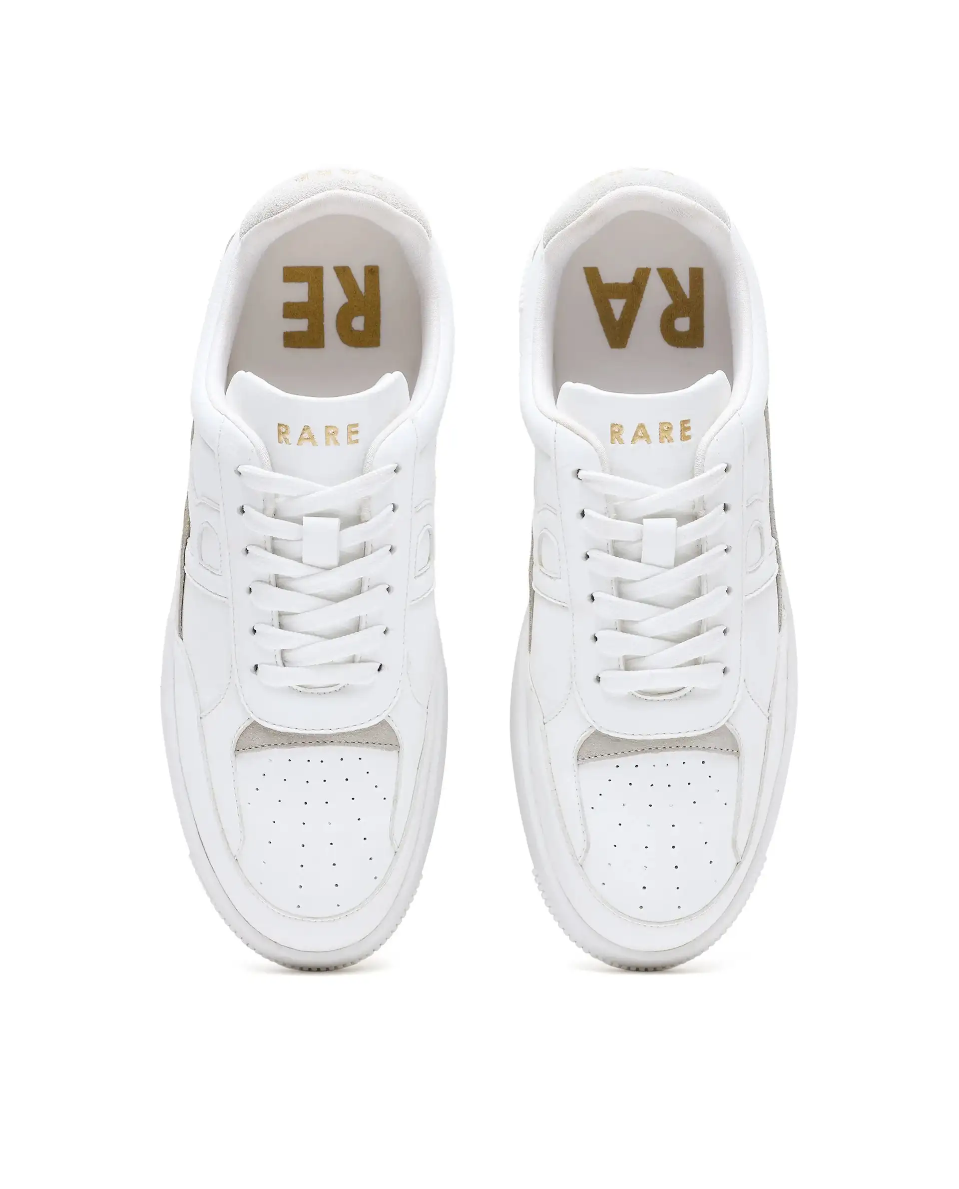 Rare Rabbit Men's Volgo White Micro Leather Sneaker - Image 7