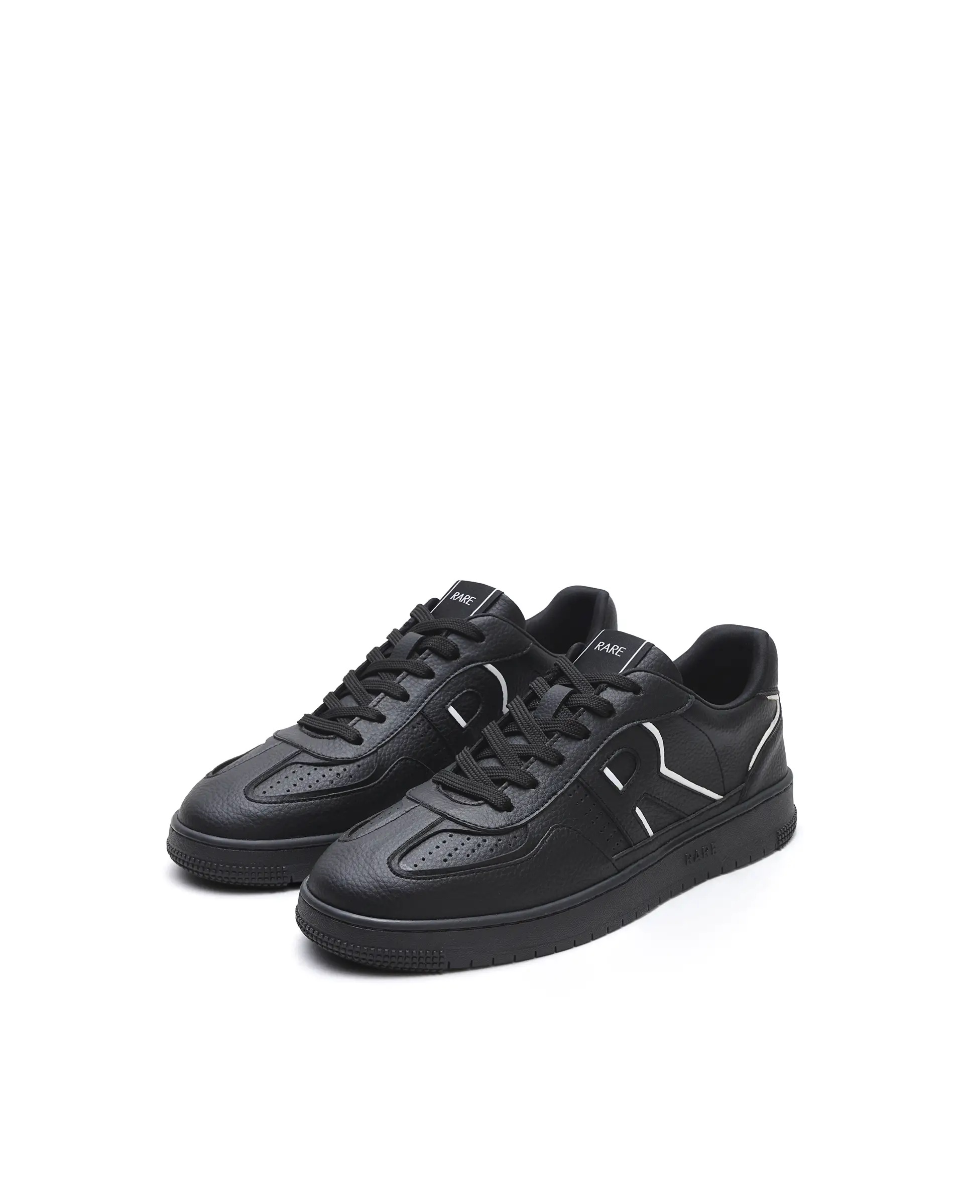 Rare Rabbit Men's Volt Black Micro Fiber Sneaker - Image 3