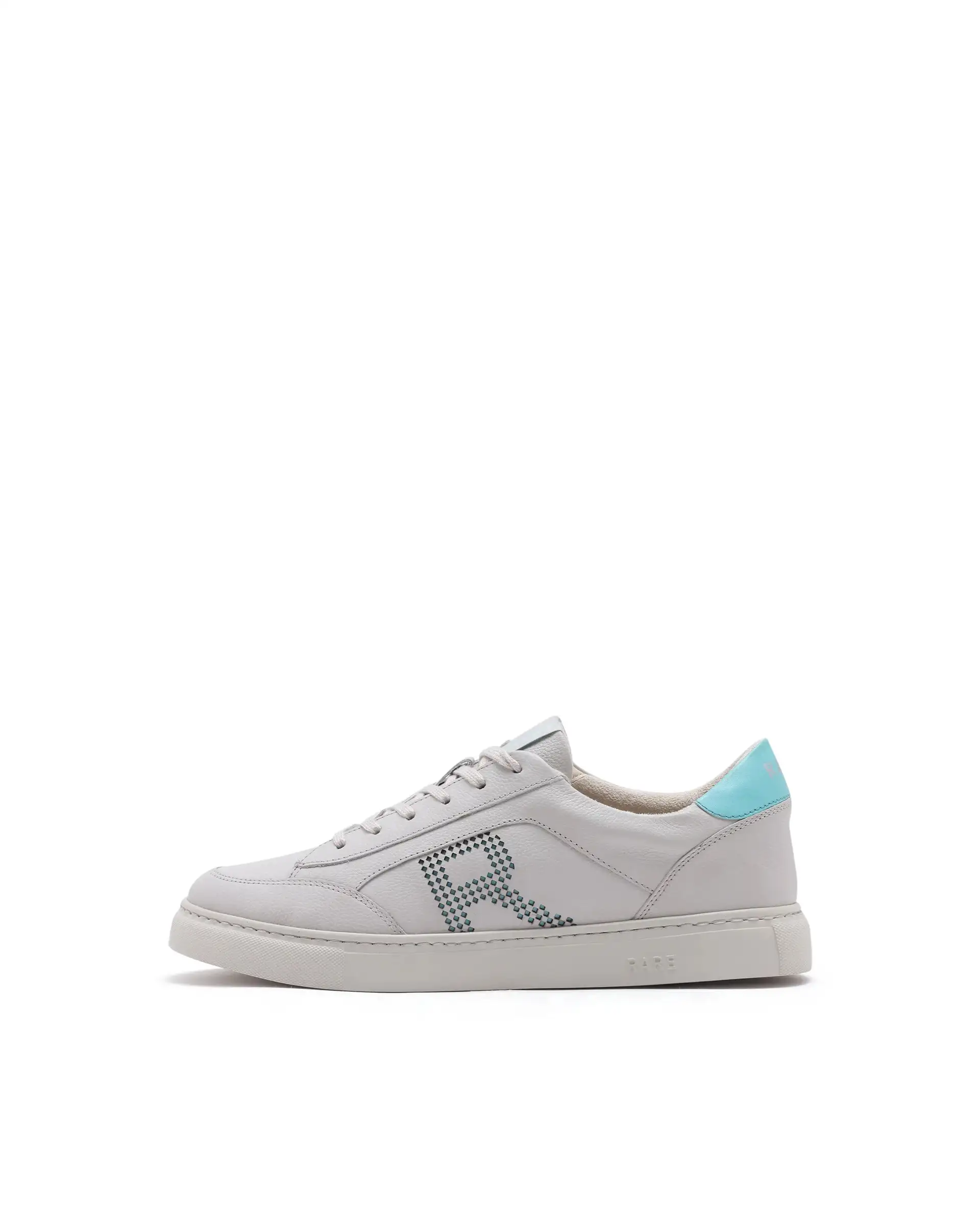 Rare Rabbit Men Vortex Beige Low-Top Genuine Leather Lazer Lace-Up Sneaker Shoes - Image 9