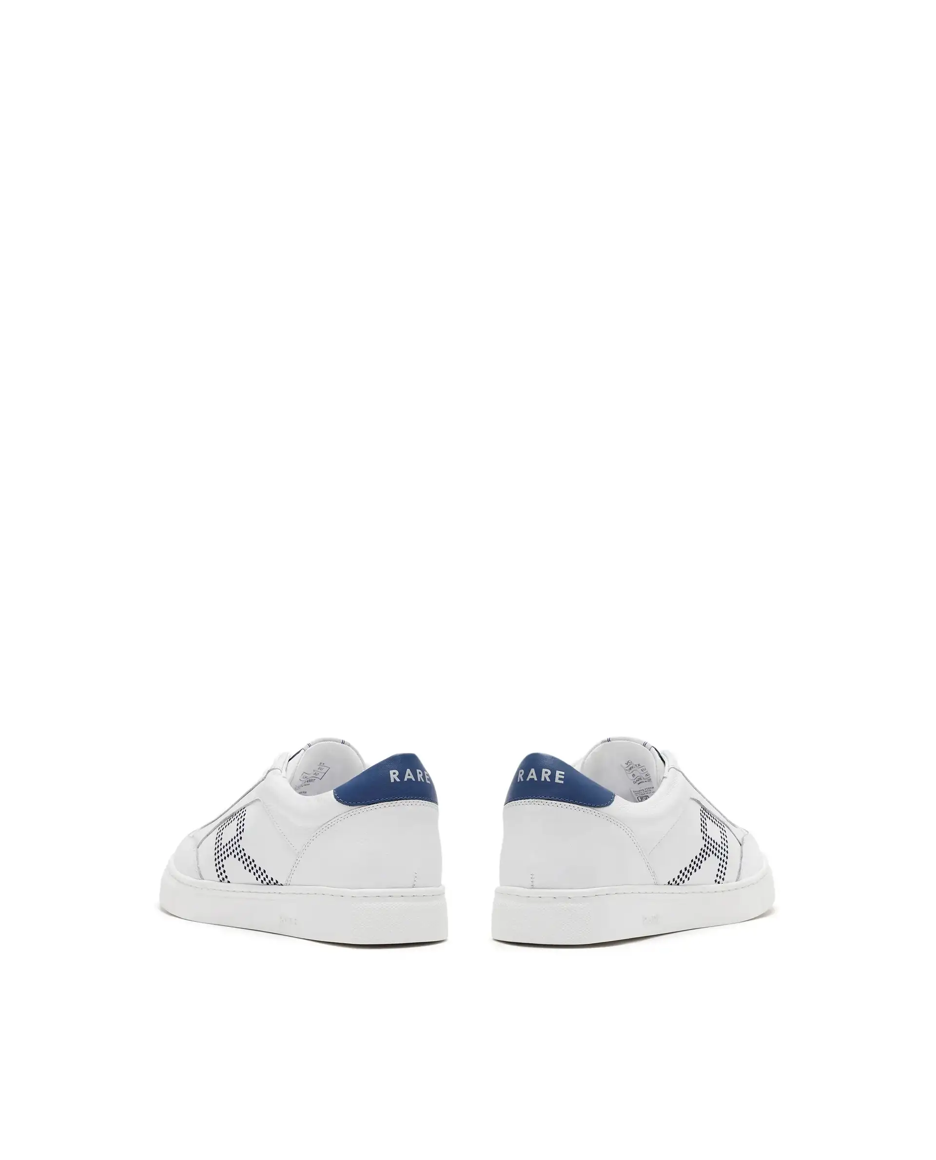 Rare Rabbit Men Vortex White Low-Top Genuine Leather Lazer Lace-Up Sneaker Shoes - Image 7