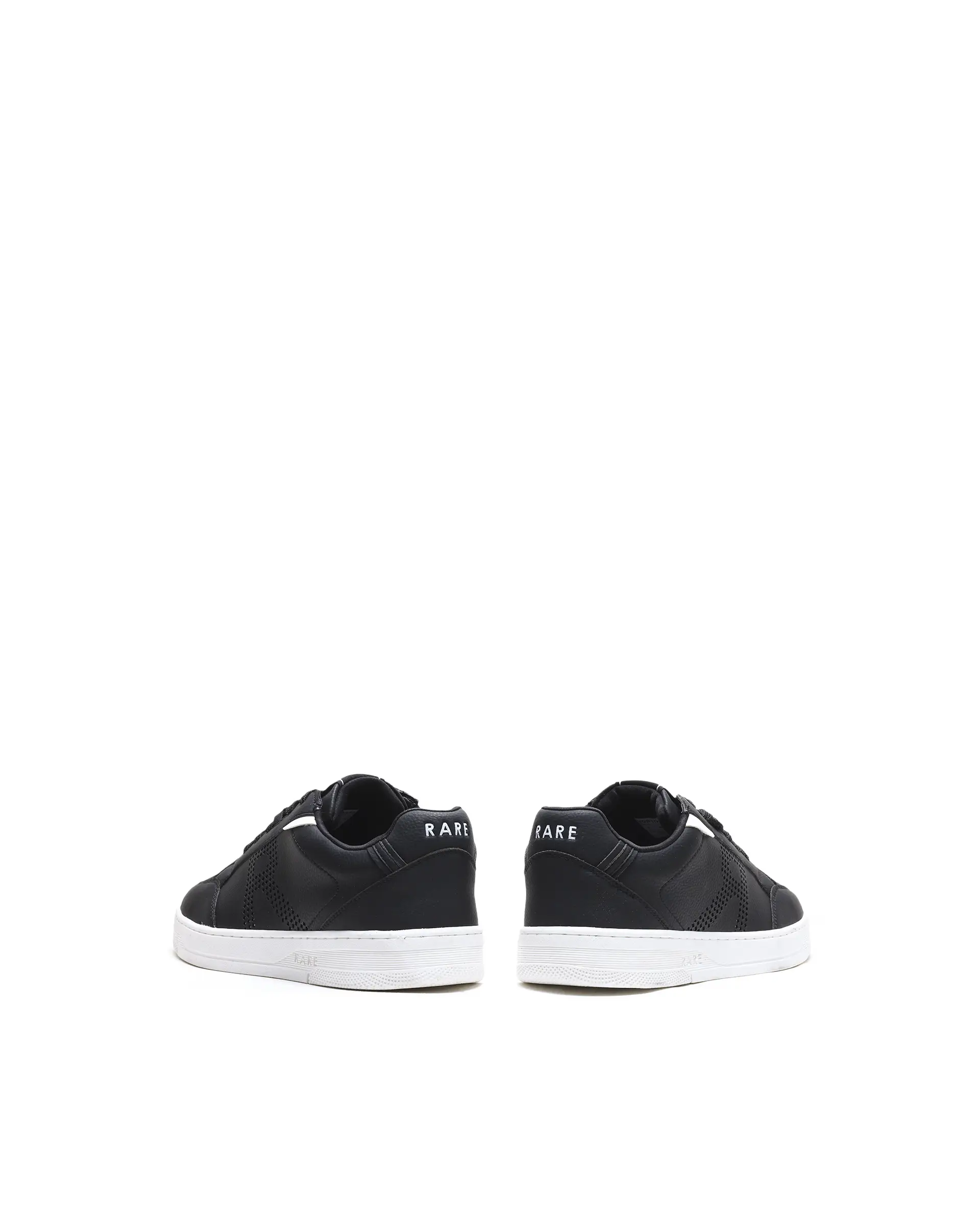 Rarez Men's Vorto Black Micro Leather Sneaker - Image 6