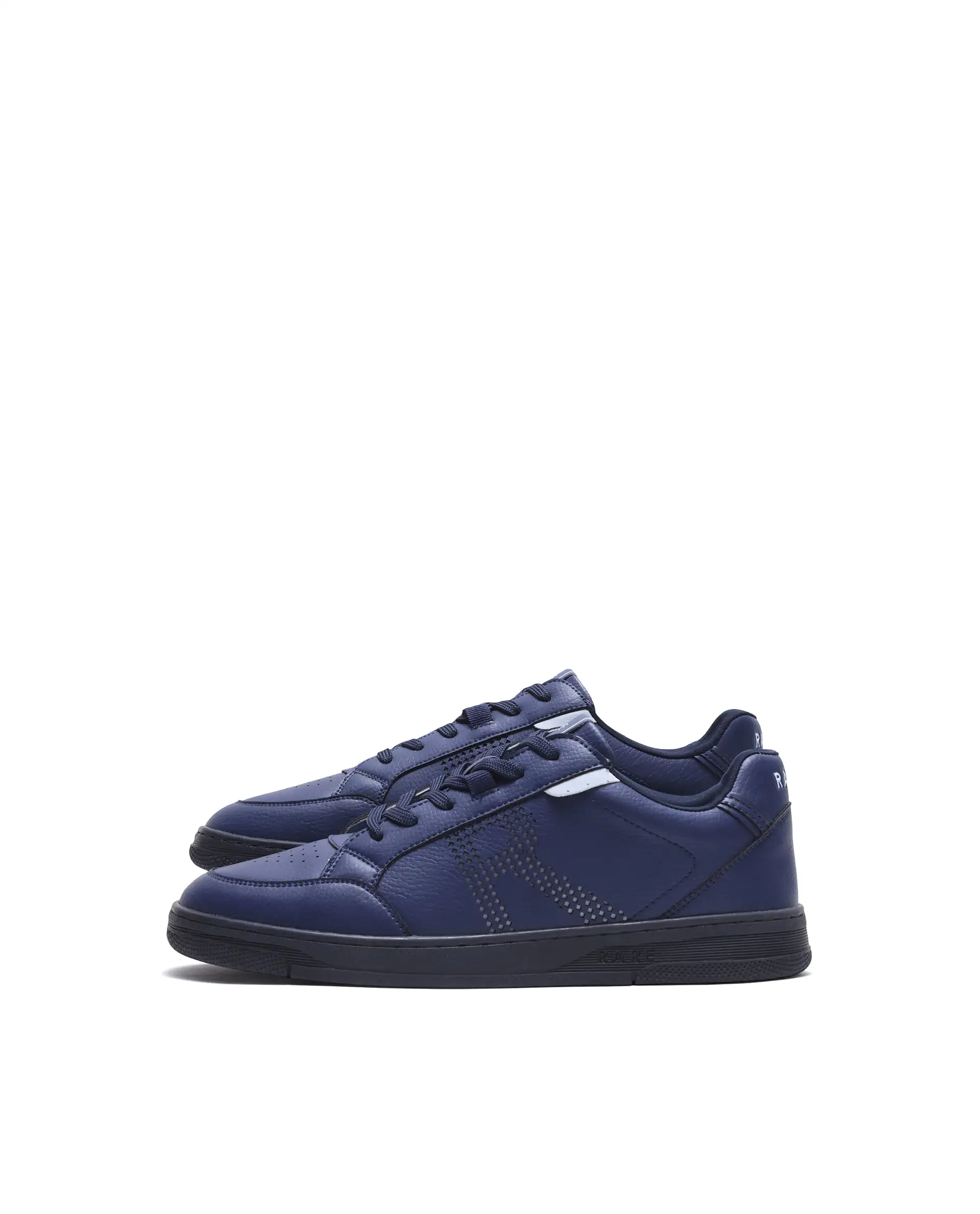 Rarez Men's Vorto Navy Micro Leather Sneaker - Image 6