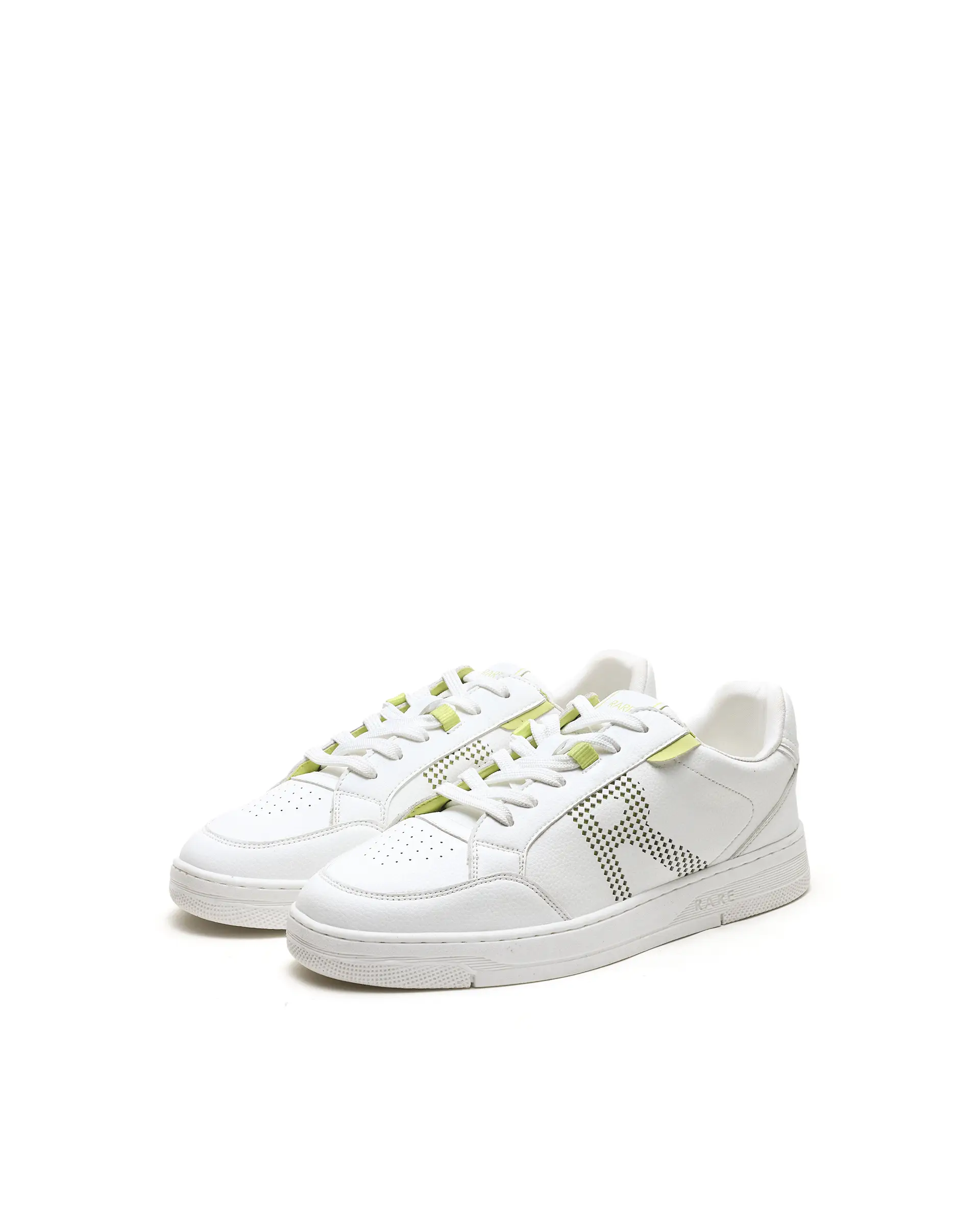 Rarez Men's Vorto White Micro Leather Sneaker - Image 2
