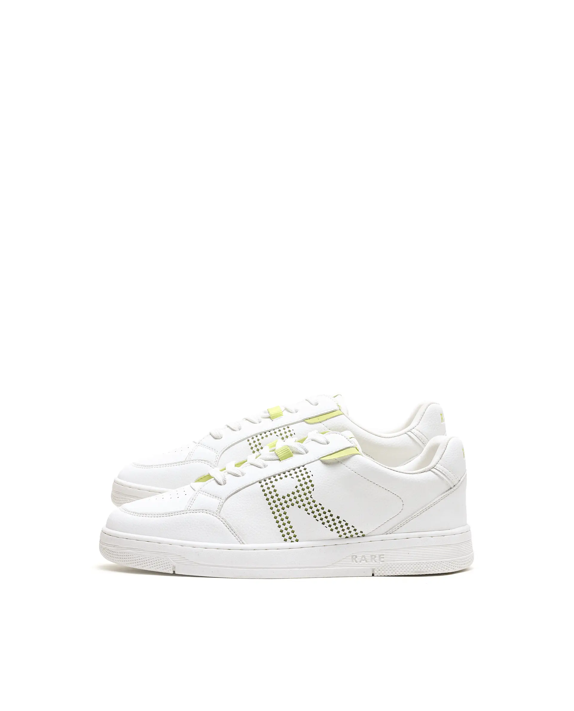 Rarez Men's Vorto White Micro Leather Sneaker - Image 4