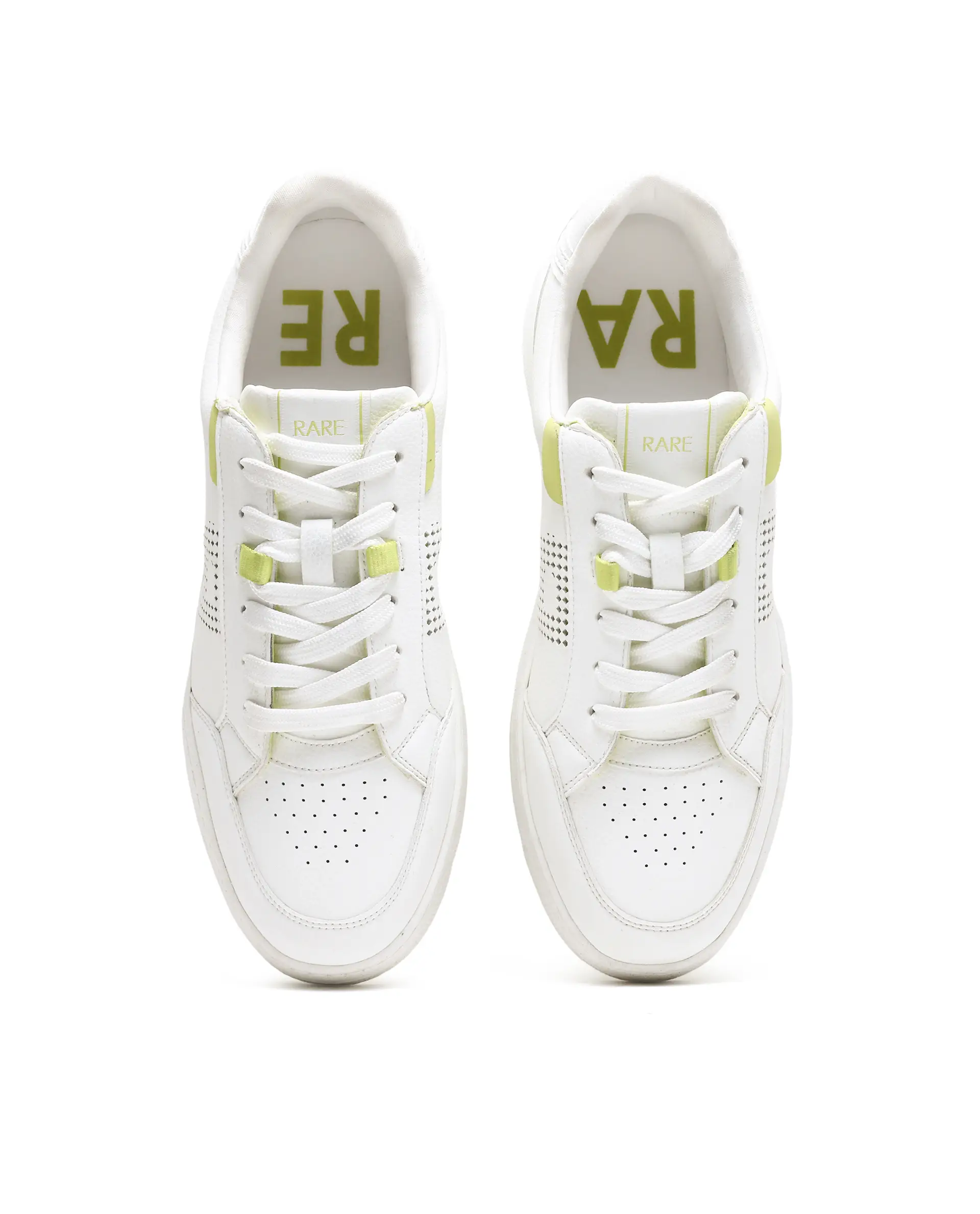 Rarez Men's Vorto White Micro Leather Sneaker - Image 5