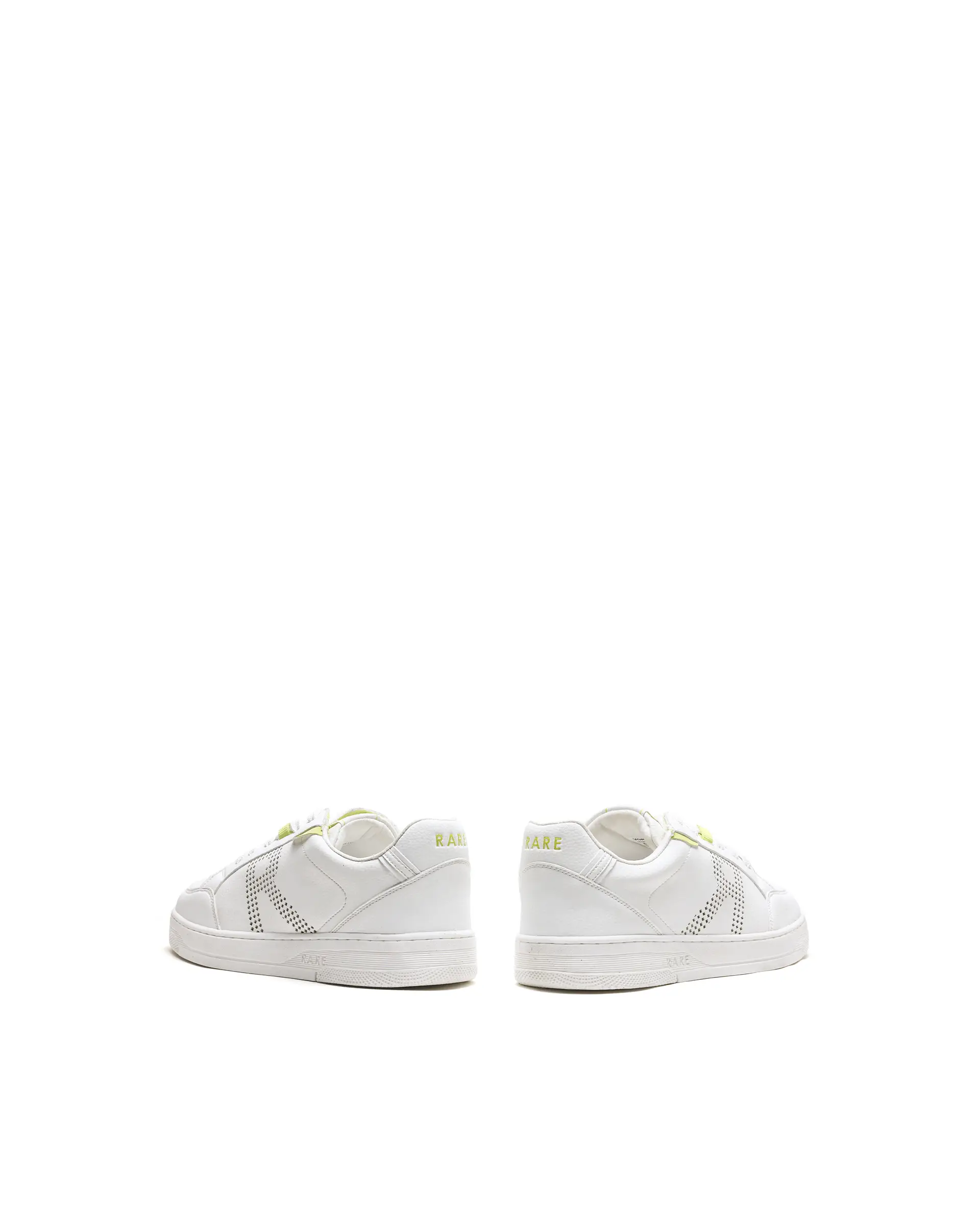 Rarez Men's Vorto White Micro Leather Sneaker - Image 6