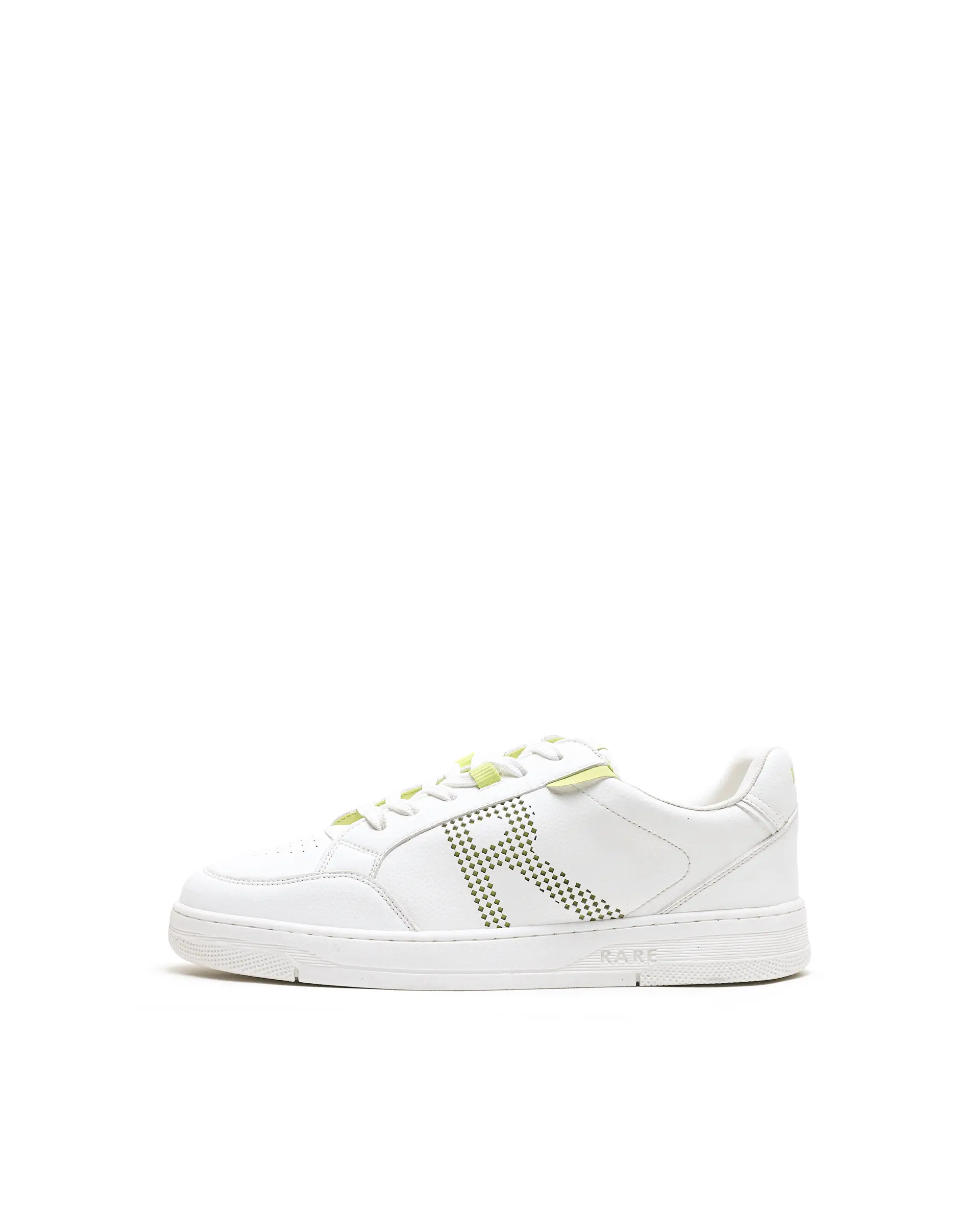 Rarez Men's Vorto White Micro Leather Sneaker - Image 8