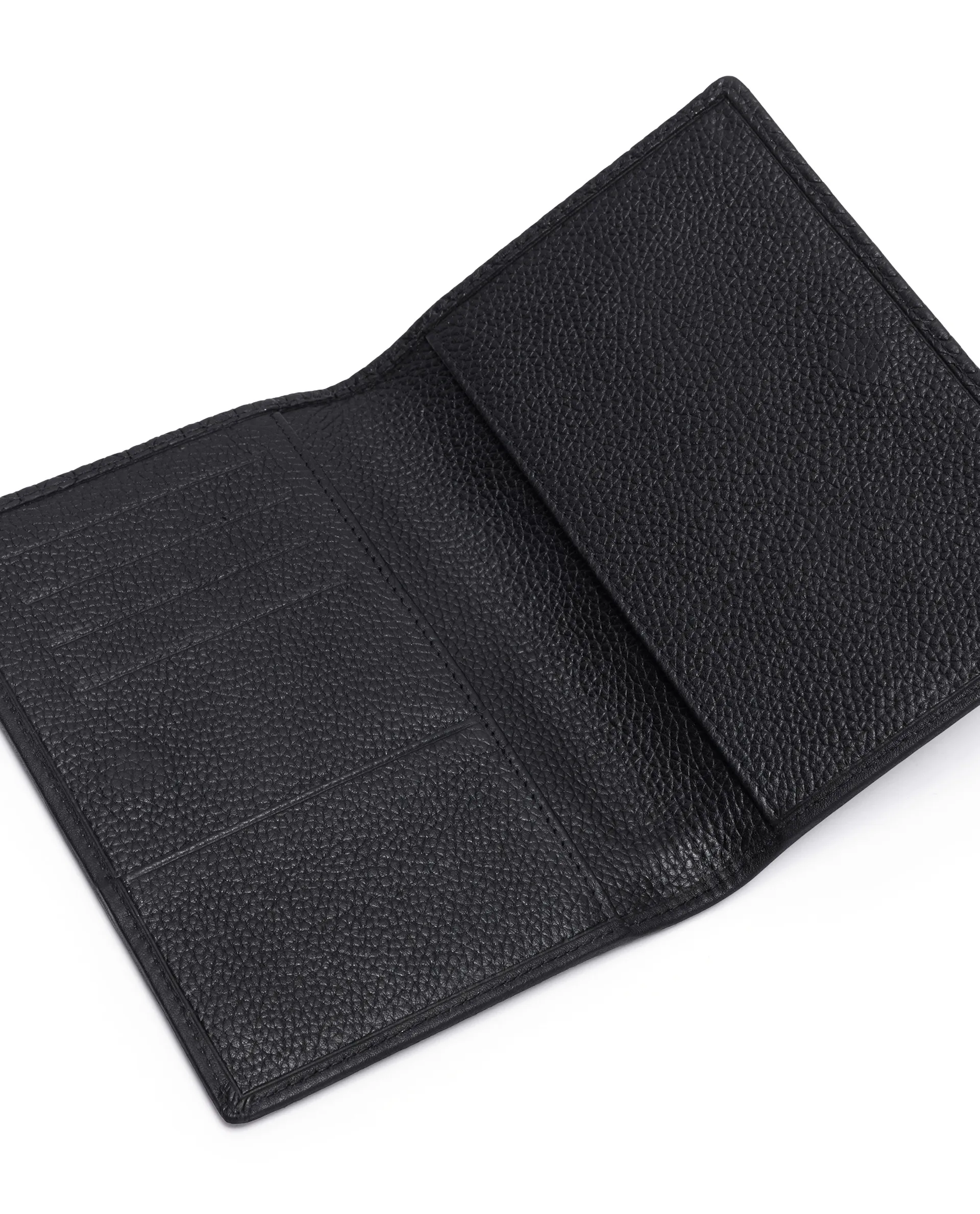 Rare Rabbit Men Voryn Black Leather Passport Holder - Image 2