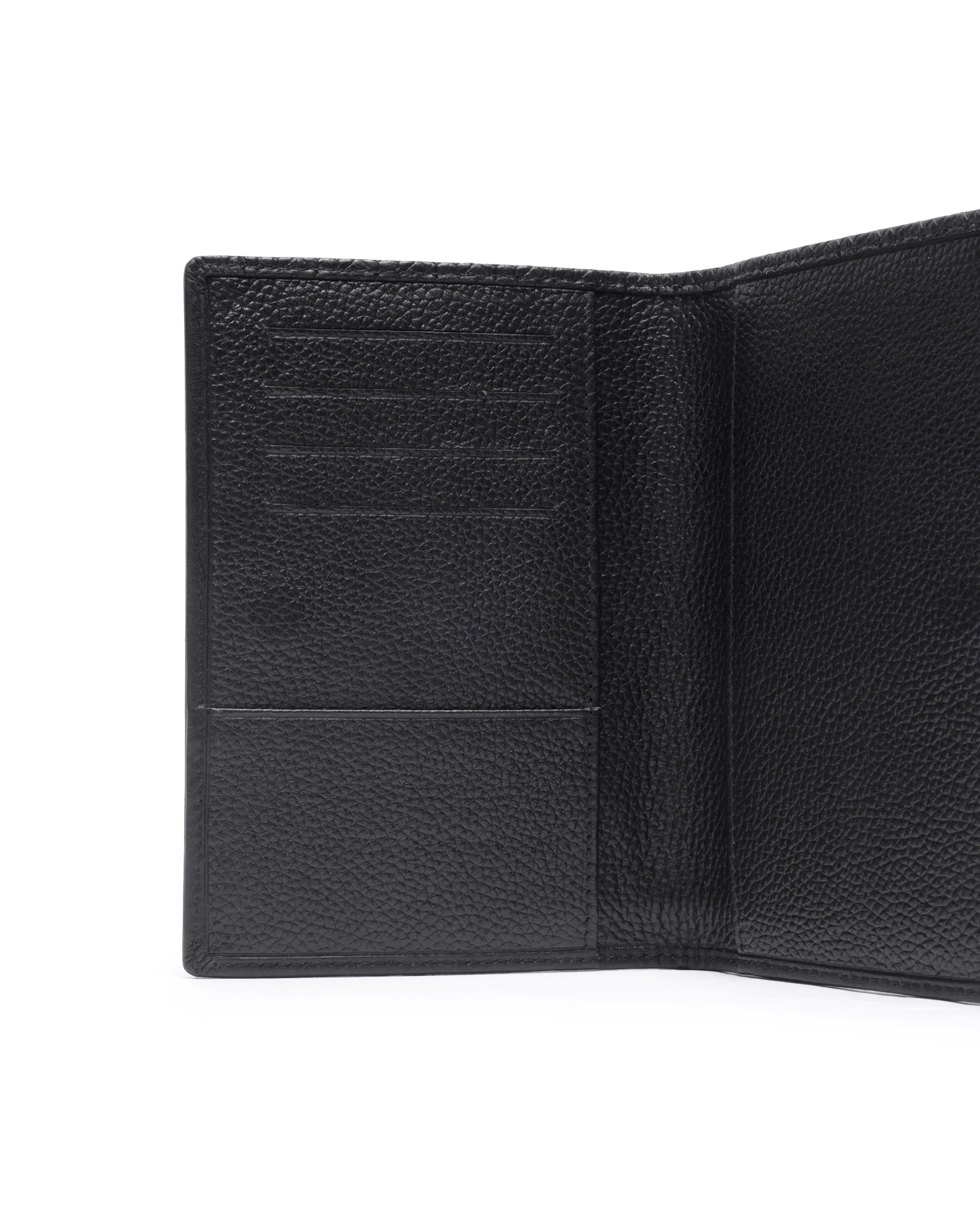 Rare Rabbit Men Voryn Black Leather Passport Holder - Image 3