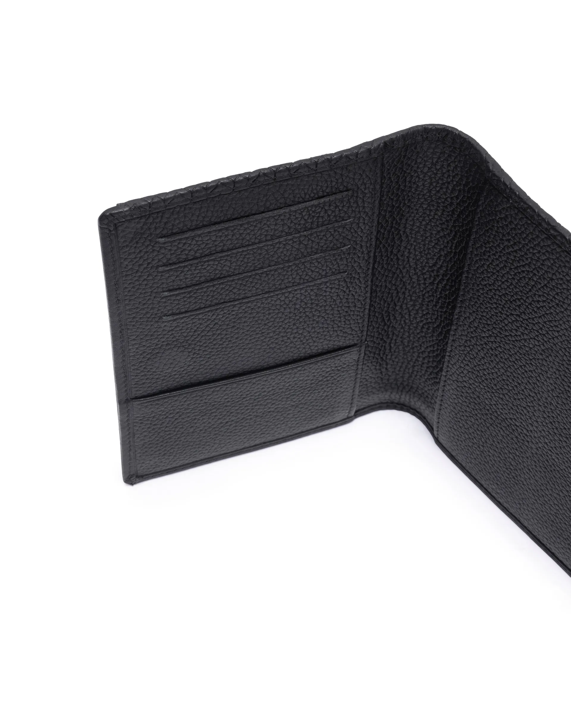 Rare Rabbit Men Voryn Black Leather Passport Holder - Image 5