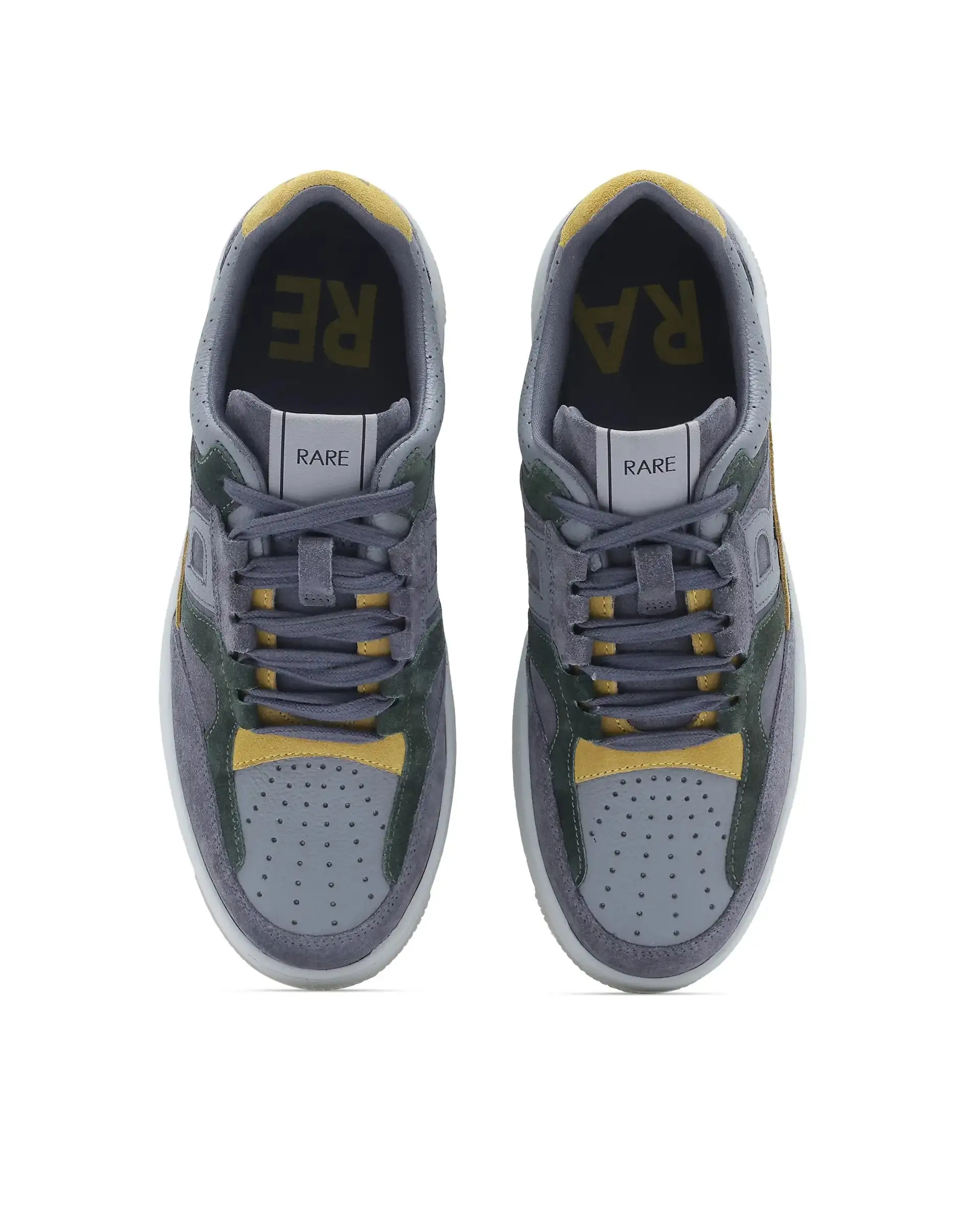 Rare Rabbit Men Voyage Dark Grey Lace-Up Closure Sneaker - Image 6