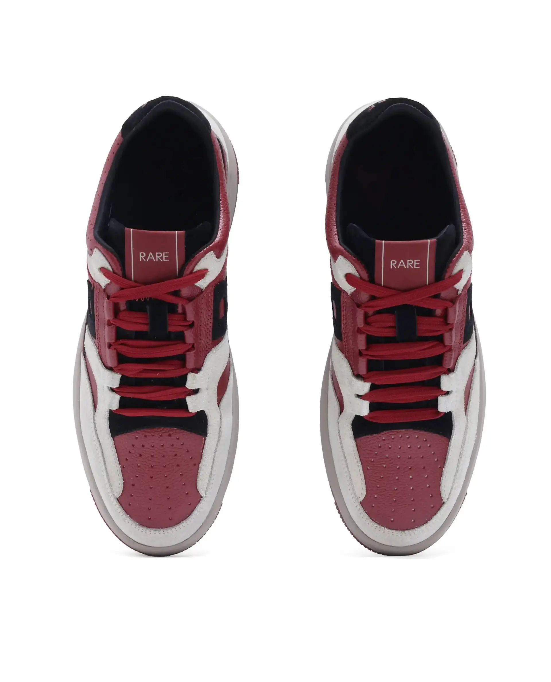 Rare Rabbit Men Voyage Red Leather Lace-Up Sneaker - Image 5