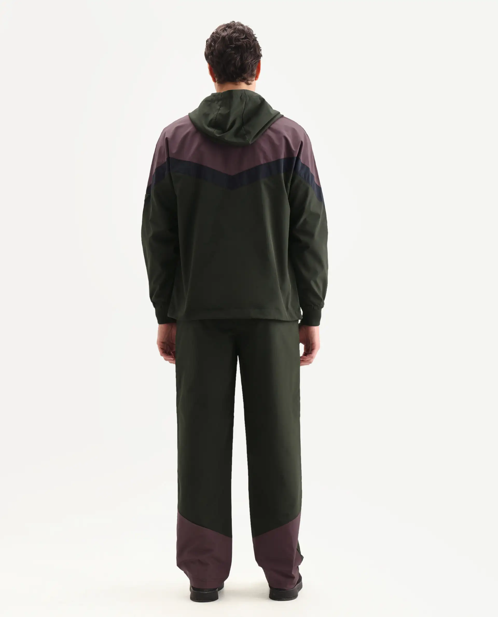 Rare Rabbit Men's Waber-B Olive Polyester Cut And Sew Regular Fit Track Pant - Image 8