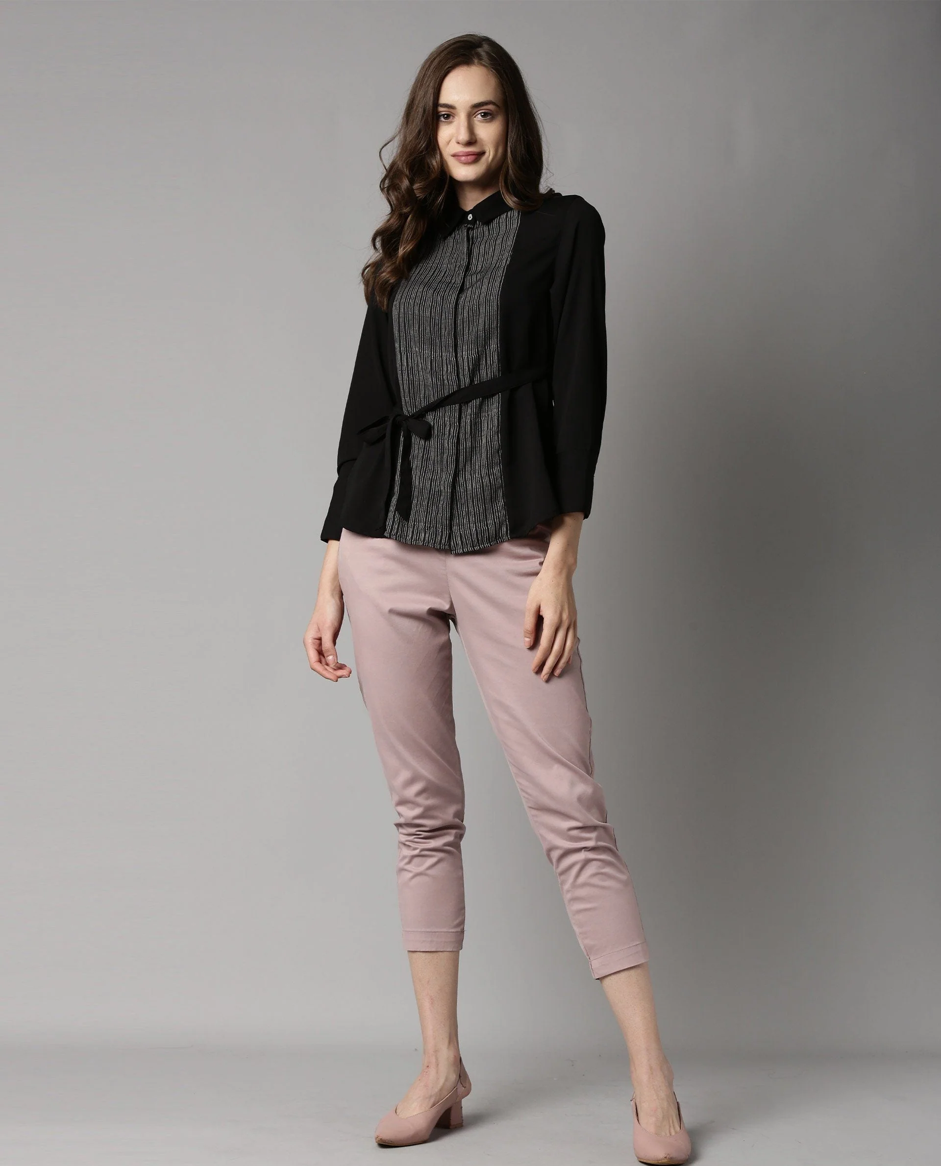 Rareism Women Wand Black Top Full Sleeves Solid - Image 3