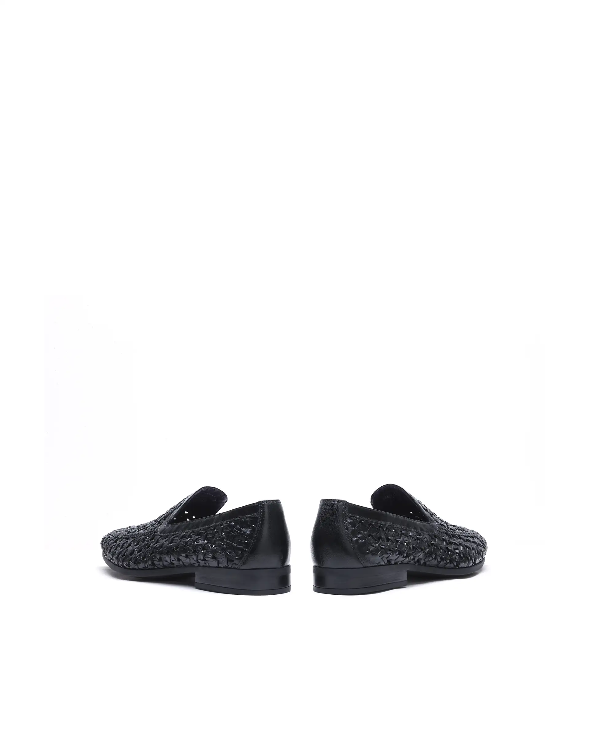 Rare Rabbit Men's Weave Black Leather Mocassin - Image 7