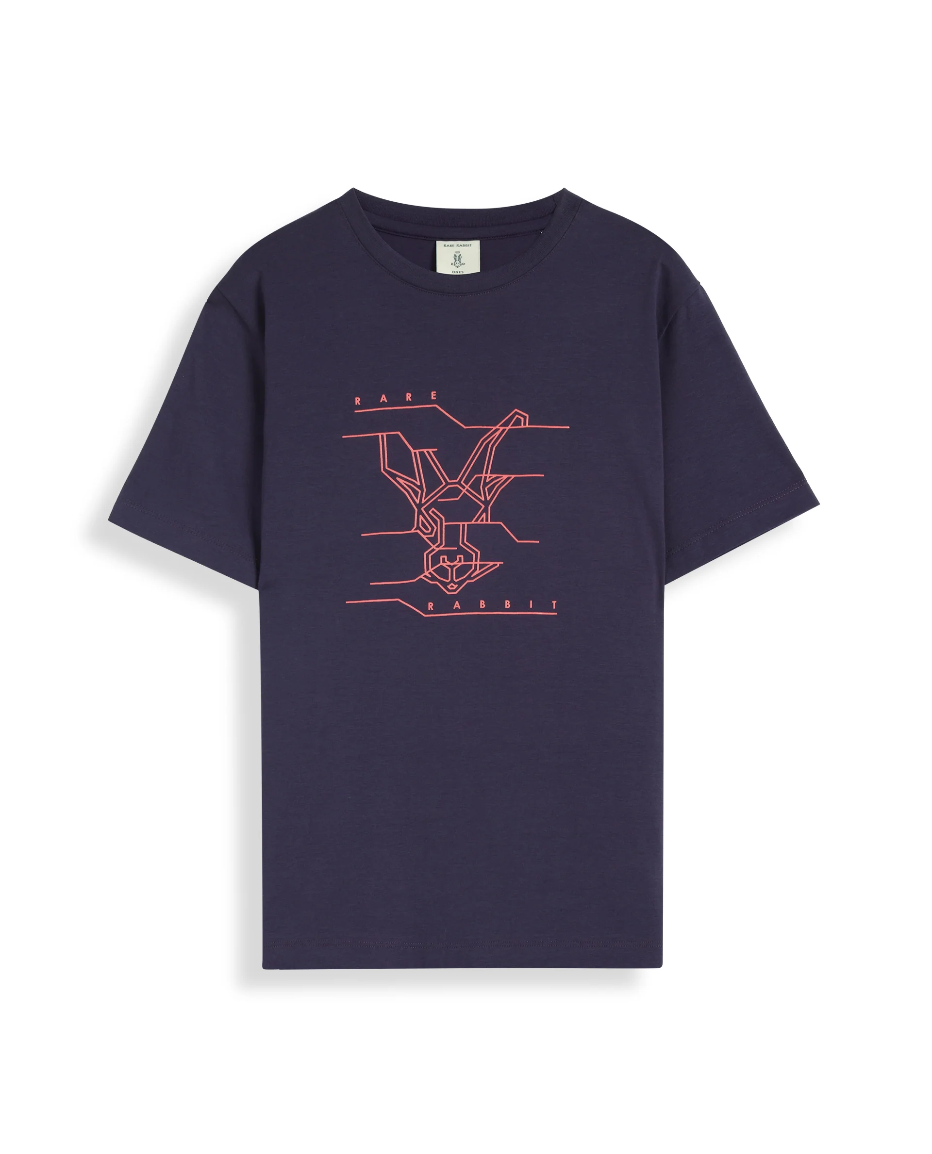 Rare Ones Kids Wes Dark Purple Cotton Half Sleeves Crew Neck Graphic Print Logo T-Shirt - Image 2