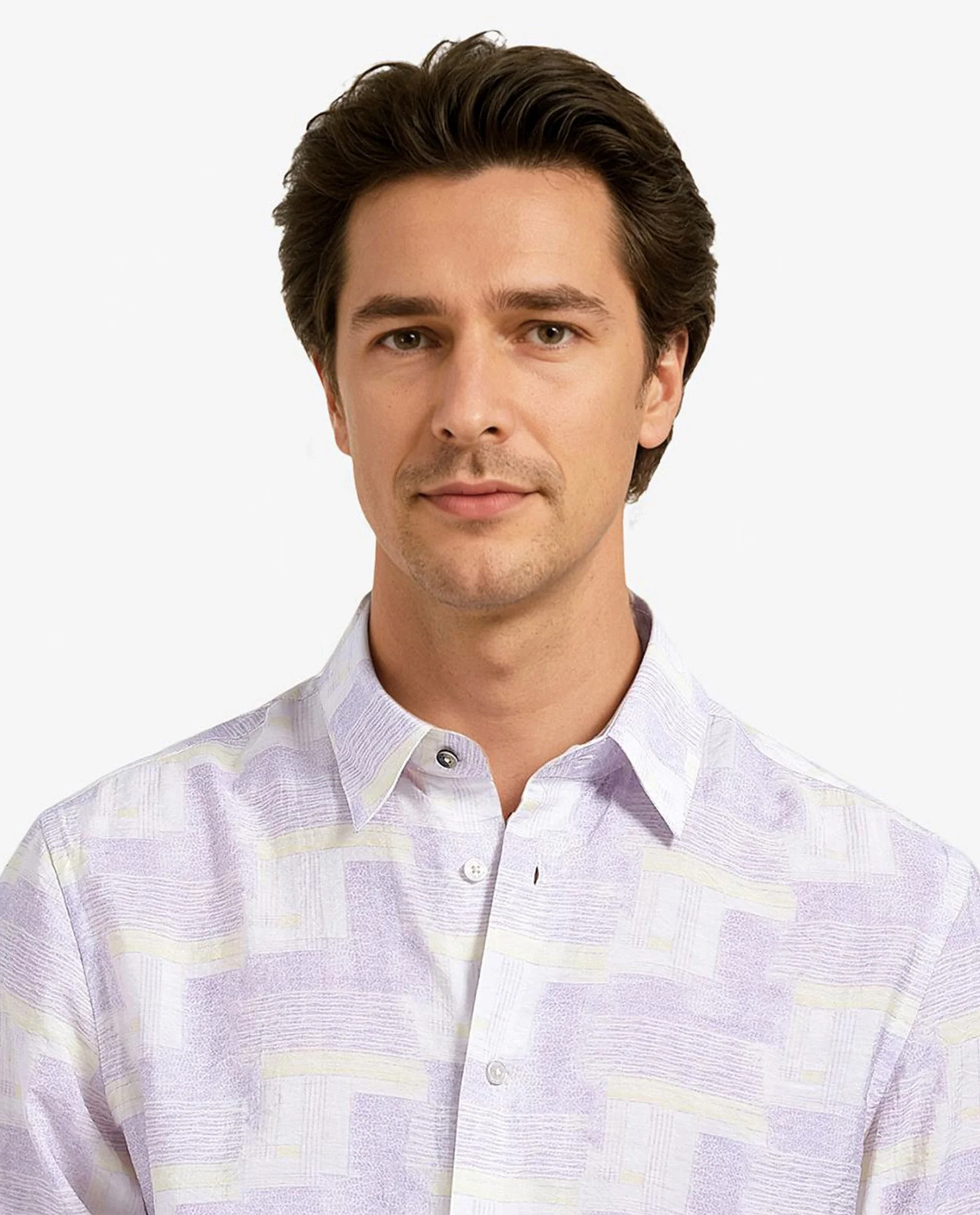 Rare Rabbit Men's Whimsy Pastel Pink Cotton Abstract Print Regular Fit Full Sleeve Collared Shirt - Image 6