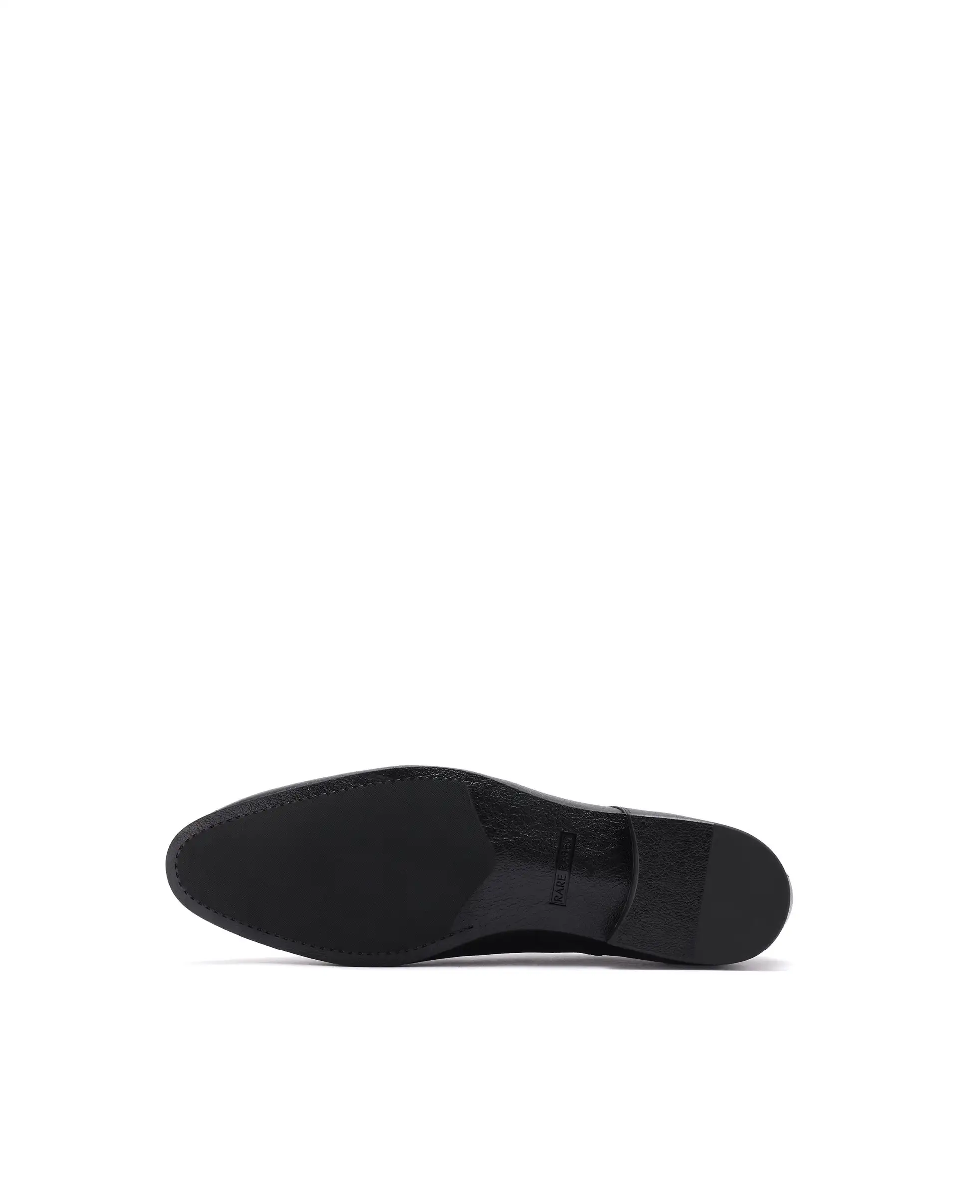 Rare Rabbit Men Wolve Black Milled Leather Derby Style Lace-Up Formal Shoes - Image 6