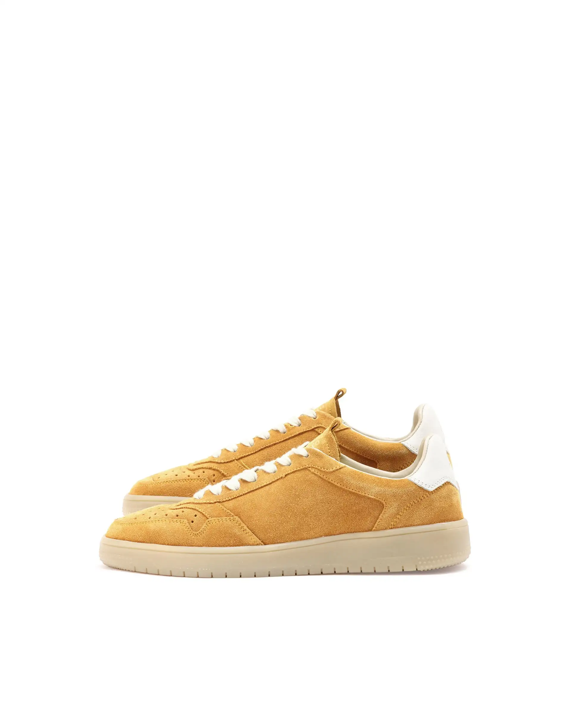 Rare Rabbit Men's Woolton-2 Mustard Lace-Up Closure Suede Sneaker - Image 4
