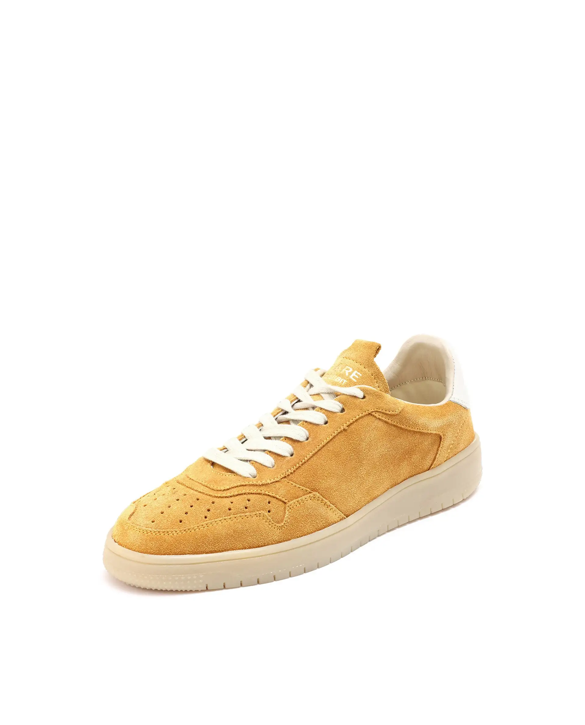 Rare Rabbit Men's Woolton-2 Mustard Lace-Up Closure Suede Sneaker - Image 5