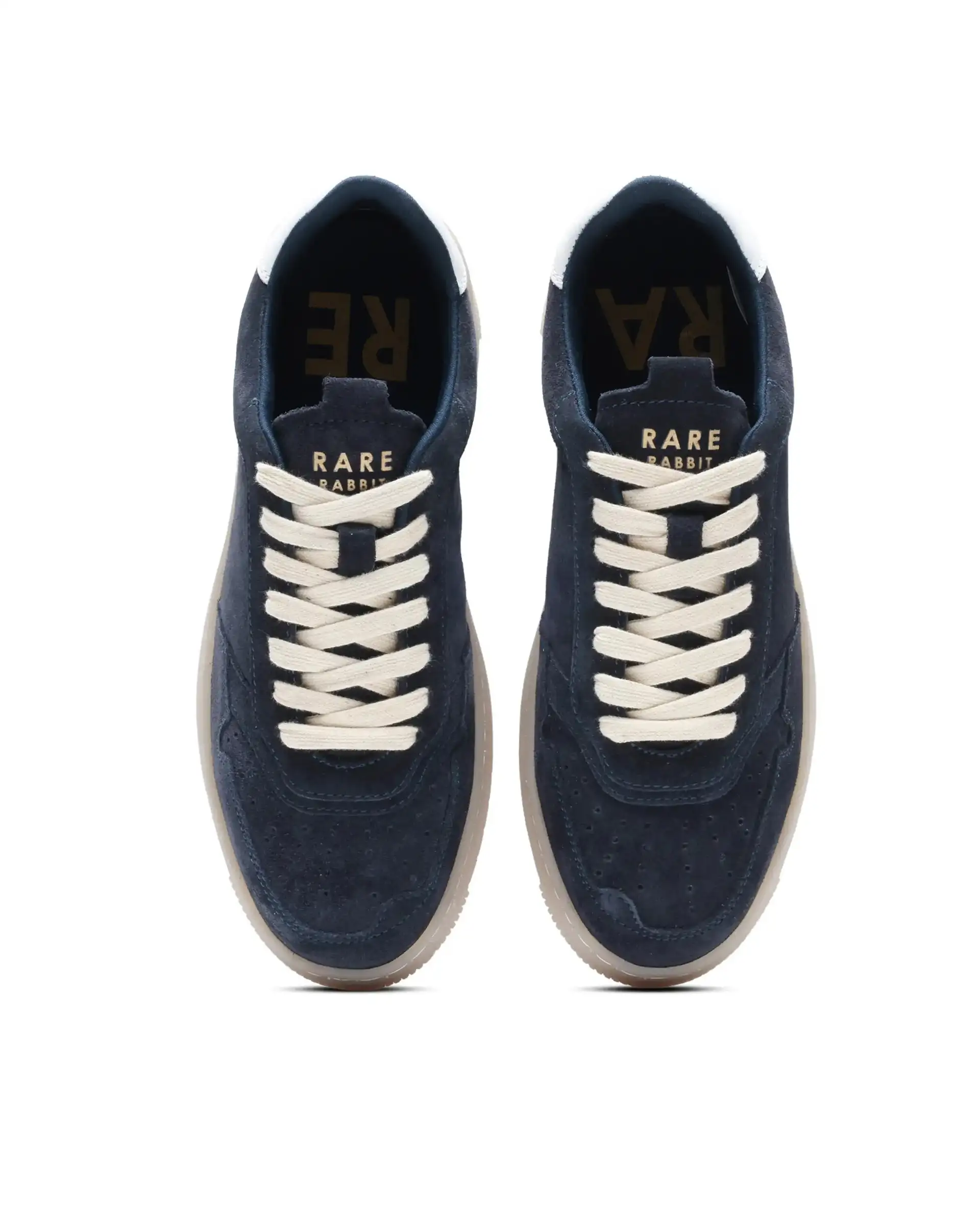 Rare Rabbit Men's Woolton-2 Navy Lace-Up Closure Sneaker - Image 2
