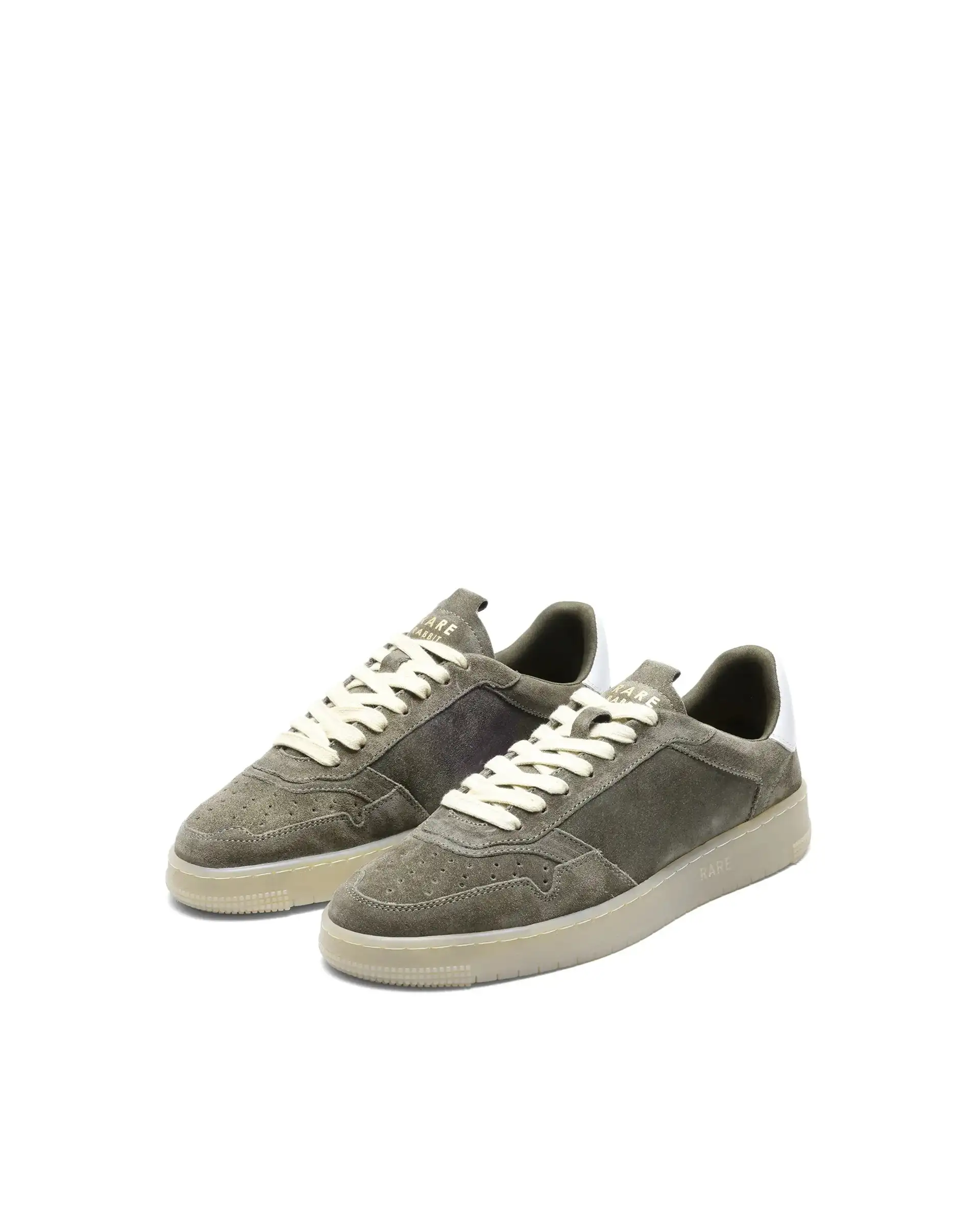 Rare Rabbit Men's Woolton-2 Olive Leather Lace-Up Closure Sneaker - Image 3