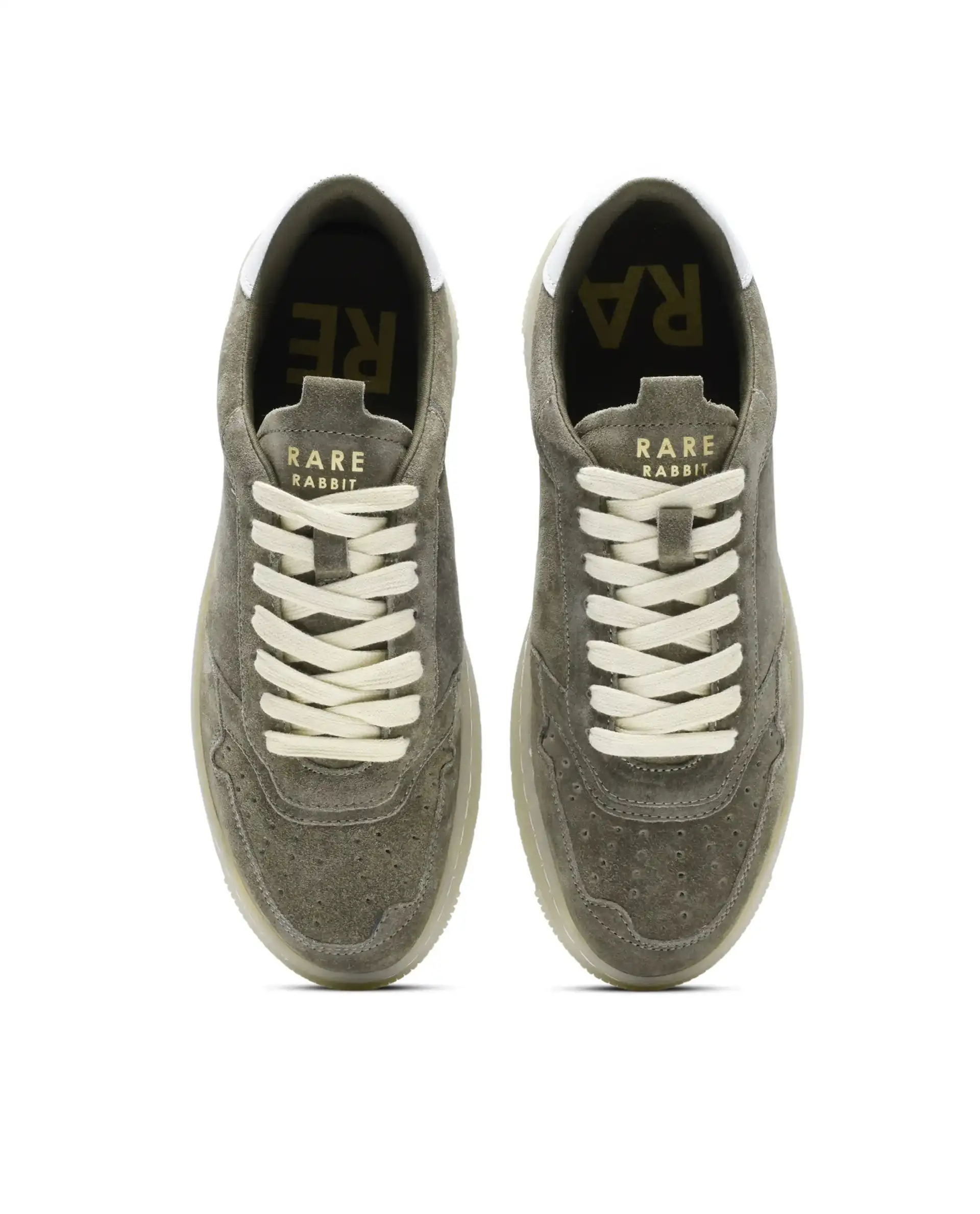 Rare Rabbit Men's Woolton-2 Olive Leather Lace-Up Closure Sneaker - Image 7