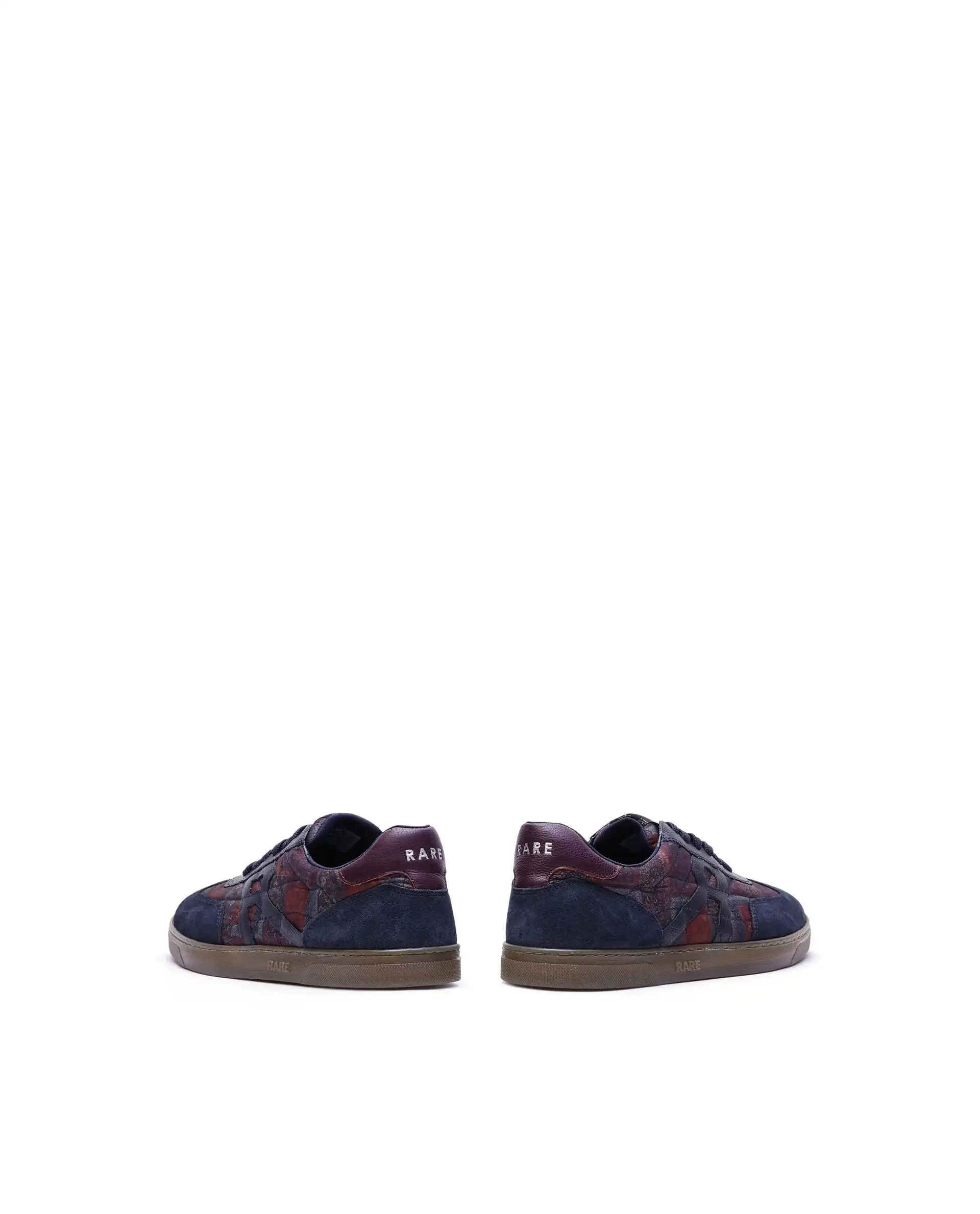 Rare Rabbit Men Yarn Dark Blue Leather Lace-Up Closure Shoes - Image 5