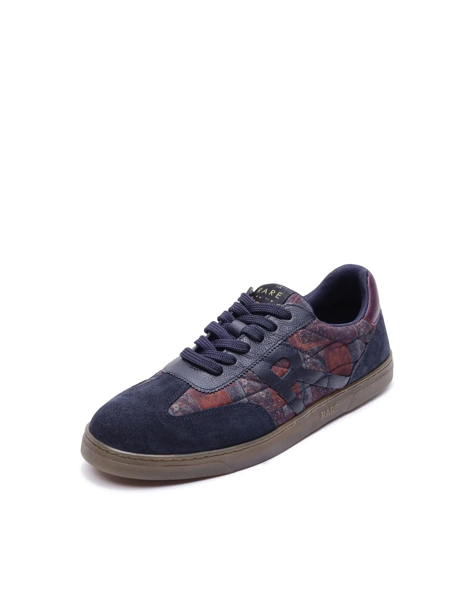 Rare Rabbit Men Yarn Dark Blue Leather Lace-Up Closure Shoes - Image 8