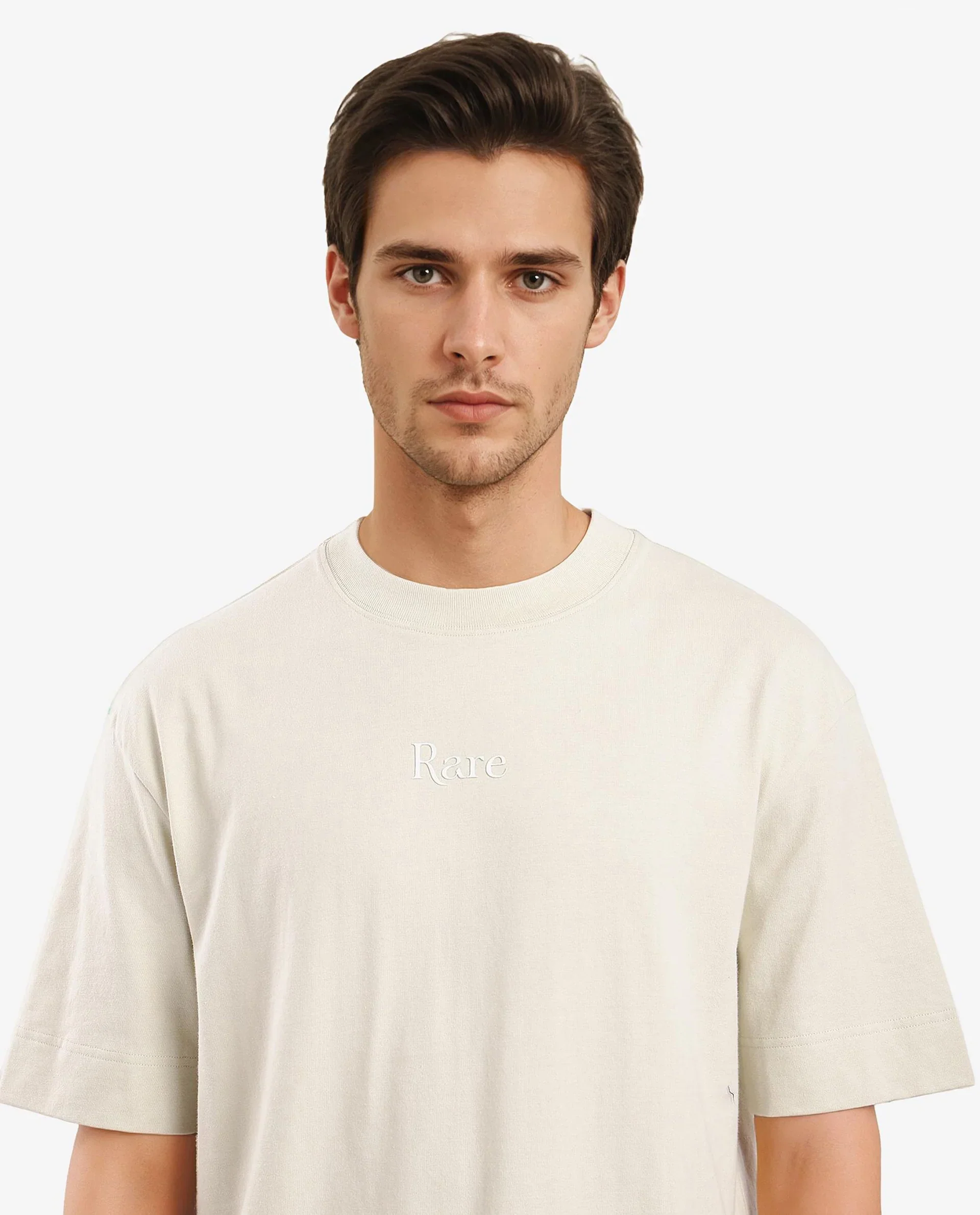 Rare Rabbit Men's Yoko Pastel Green Cotton Graphic Print Oversized Fit Half Sleeve Crew Neck T-Shirt - Image 6