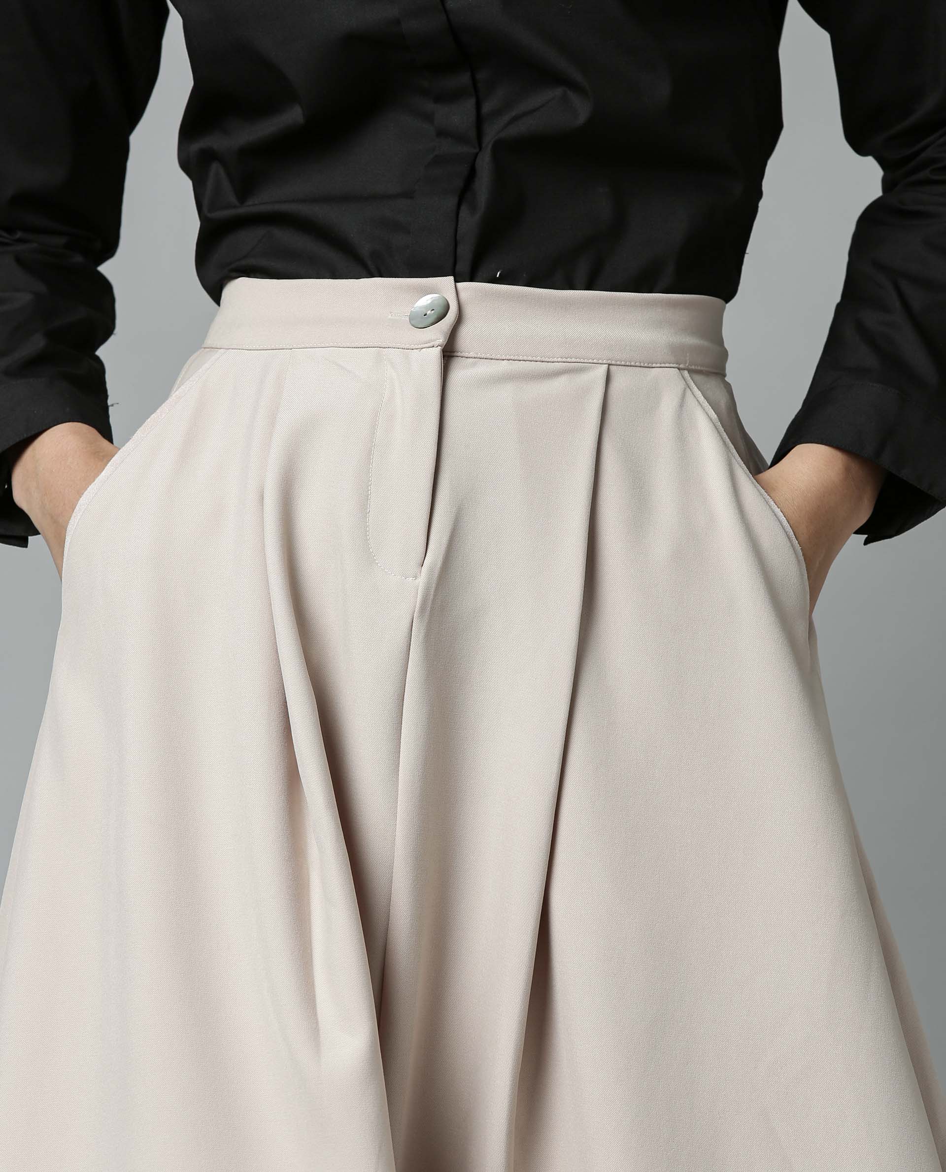 Rareism Women York Beige Skirt - Image 2